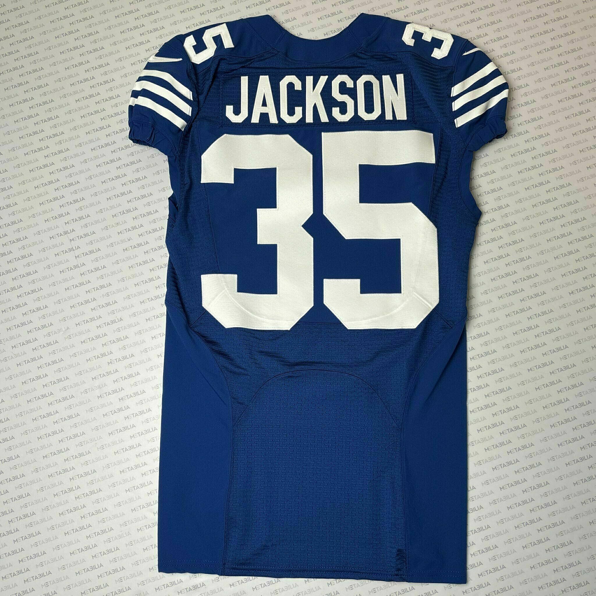 #35 Deon Jackson Team-Issued Blue Jersey