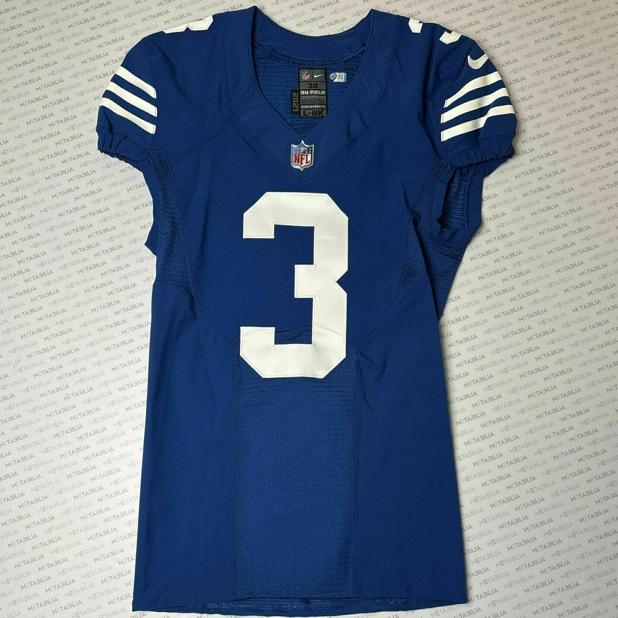 #3 Ethan Fernea Team-Issued Blue Jersey