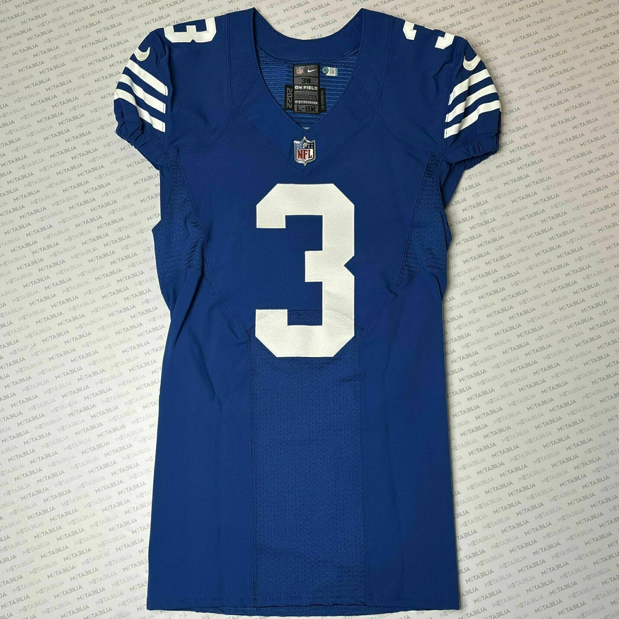#9 Rodrigo Blankenship Team-Issued Blue Jersey