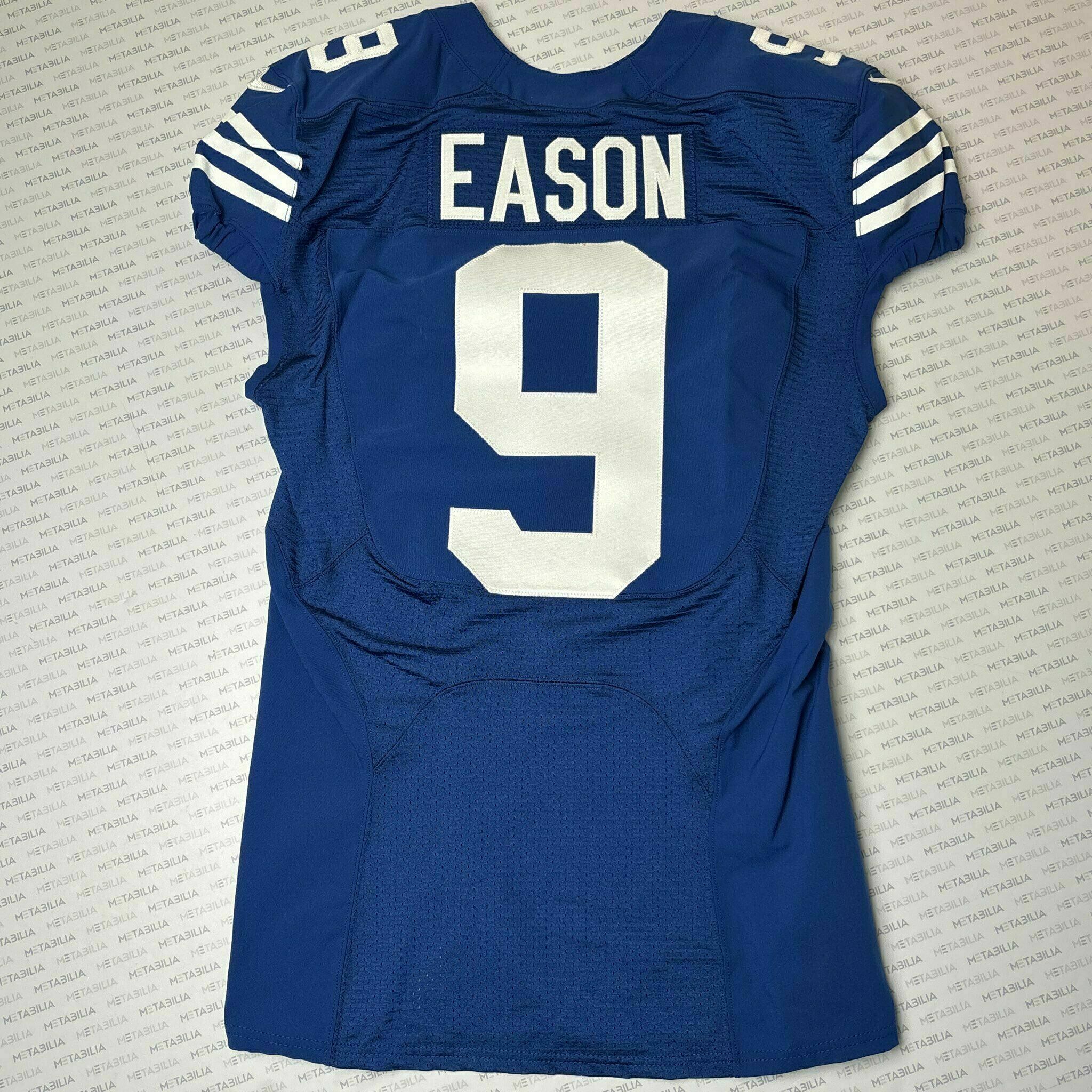 #9 Jacob Eason Team-Issued Blue Jersey