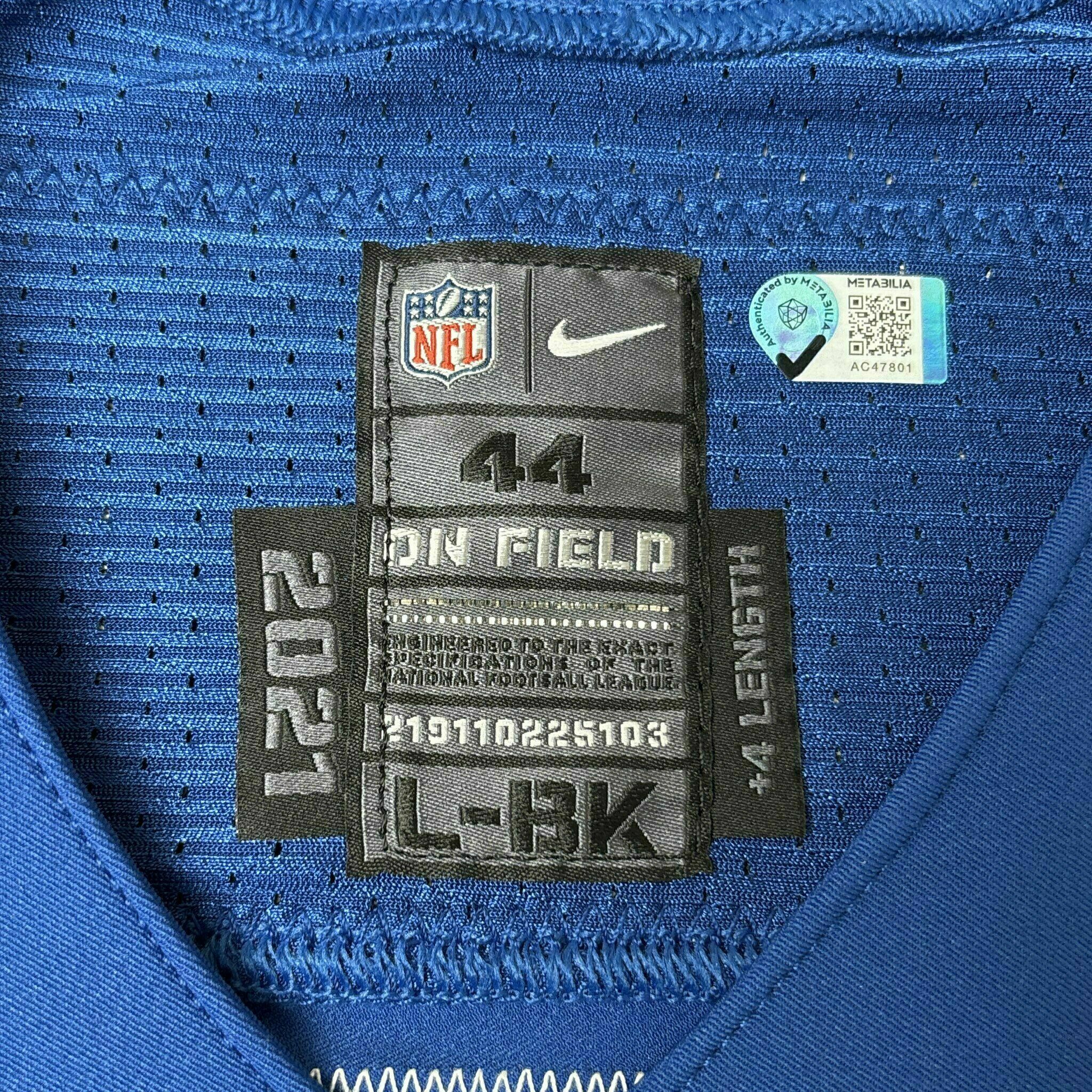 #9 Jacob Eason Team-Issued Blue Jersey