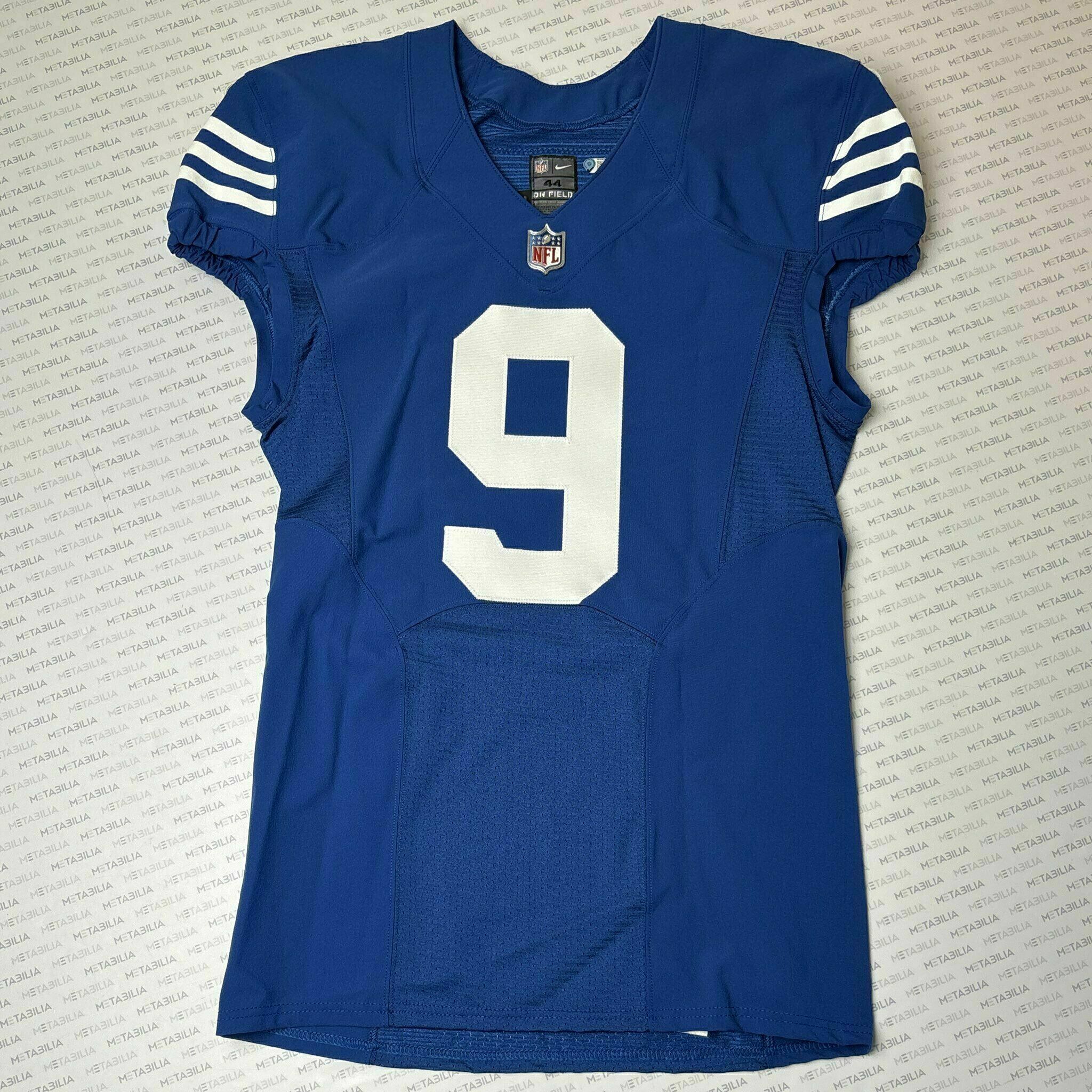 #9 Jacob Eason Team-Issued Blue Jersey