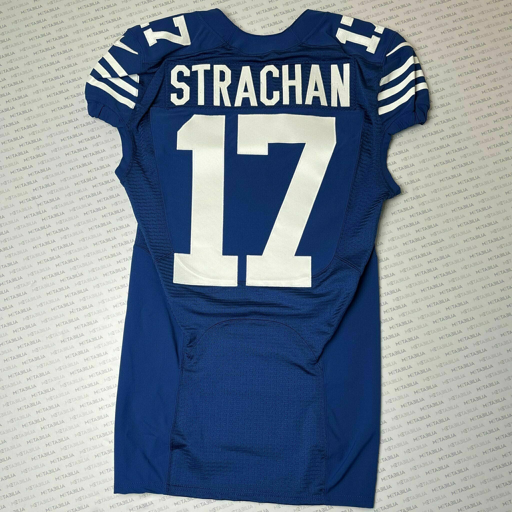 #17 Mike Strachan Team-Issued Blue Jersey
