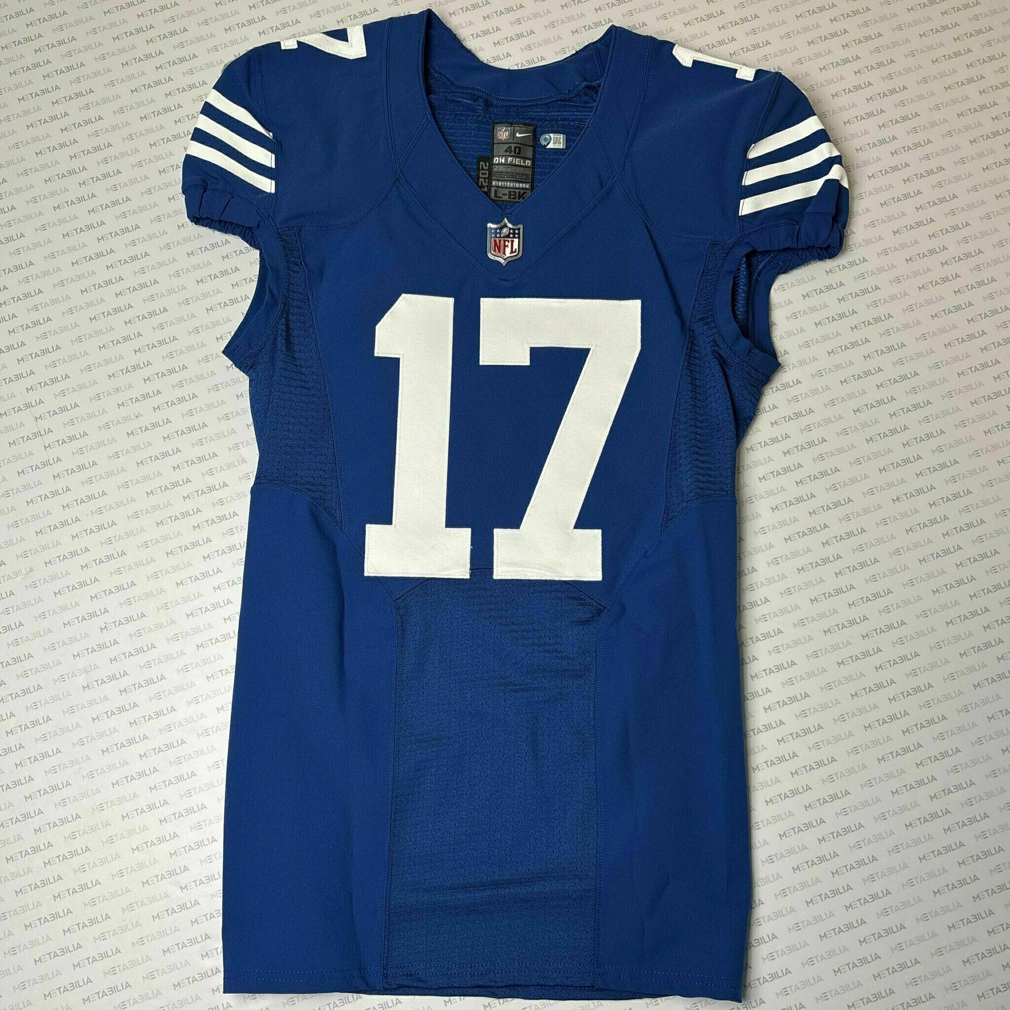 #17 Mike Strachan Team-Issued Blue Jersey