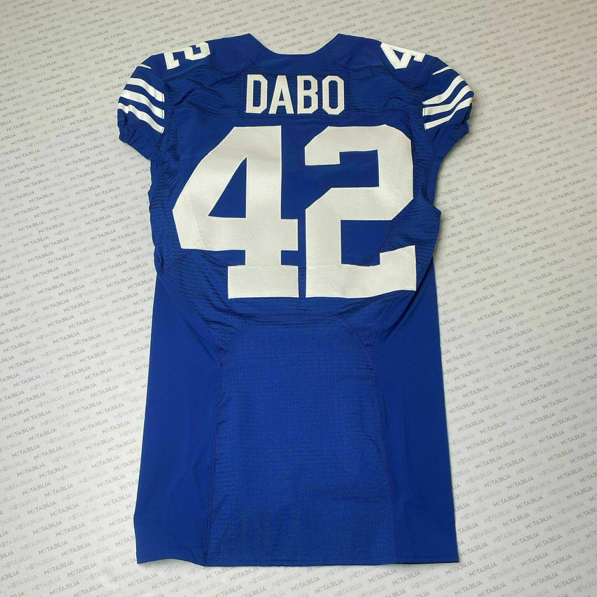 #42 Marcel Dabo Team-Issued Blue Jersey