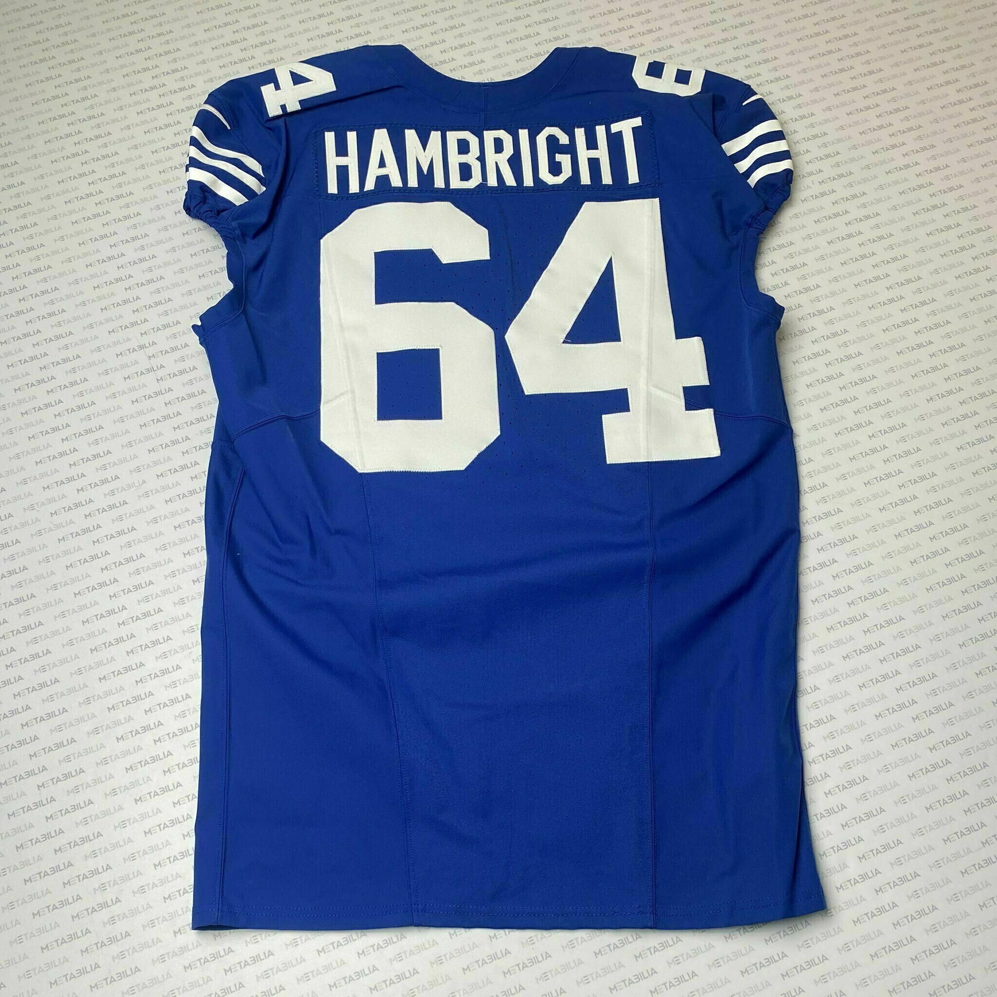 #64 Arlington Hambright Team-Issued Blue Jersey