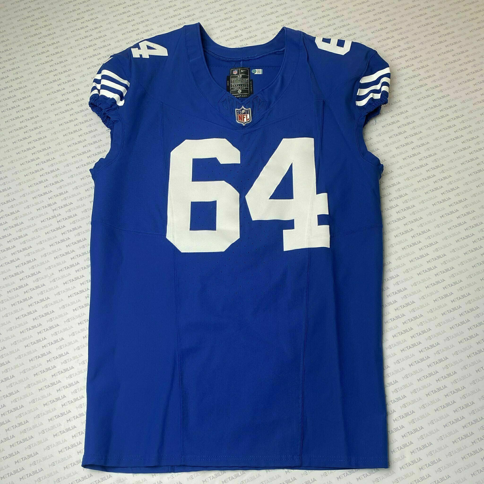 #64 Arlington Hambright Team-Issued Blue Jersey