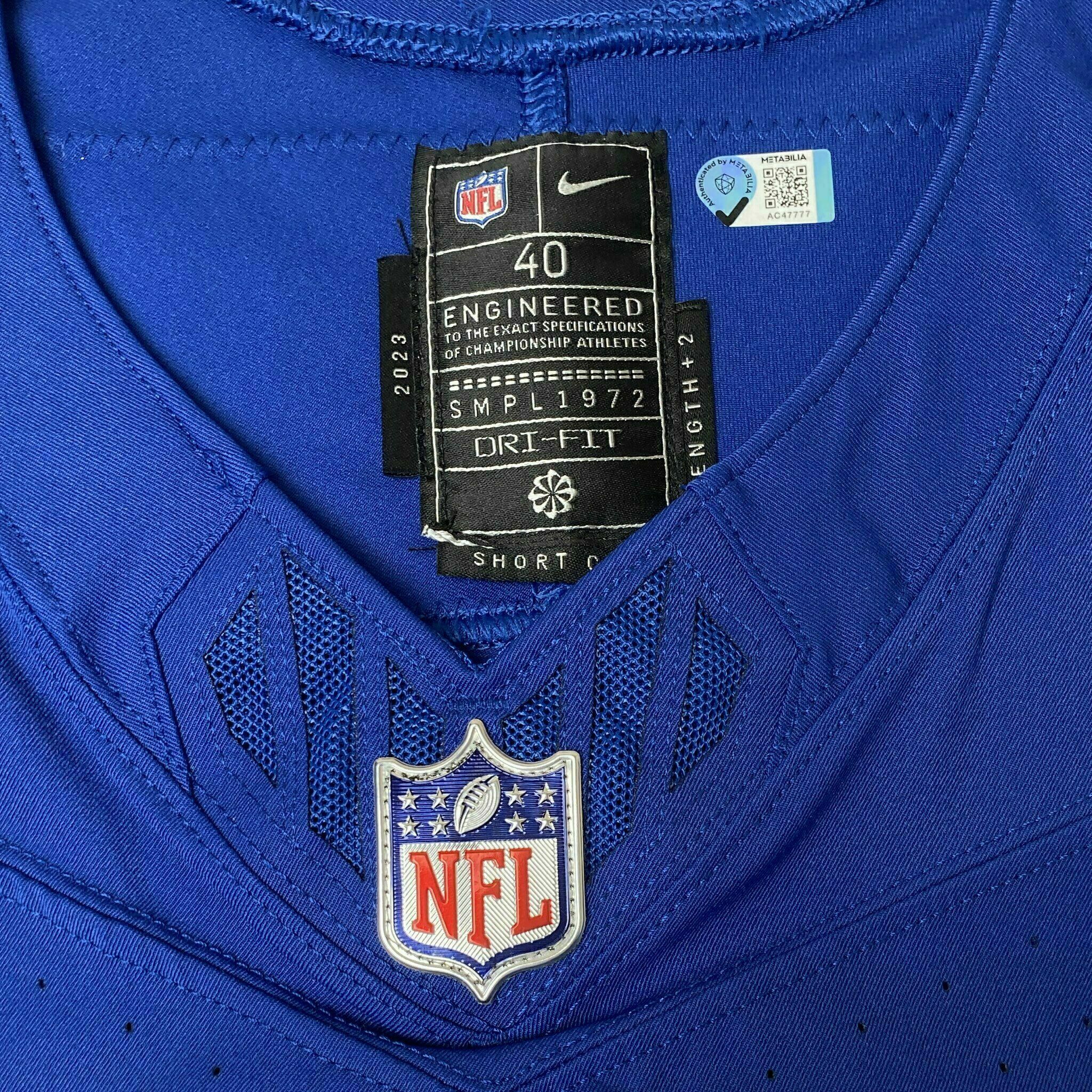 #38 Tony Brown Team-Issued Blue Jersey