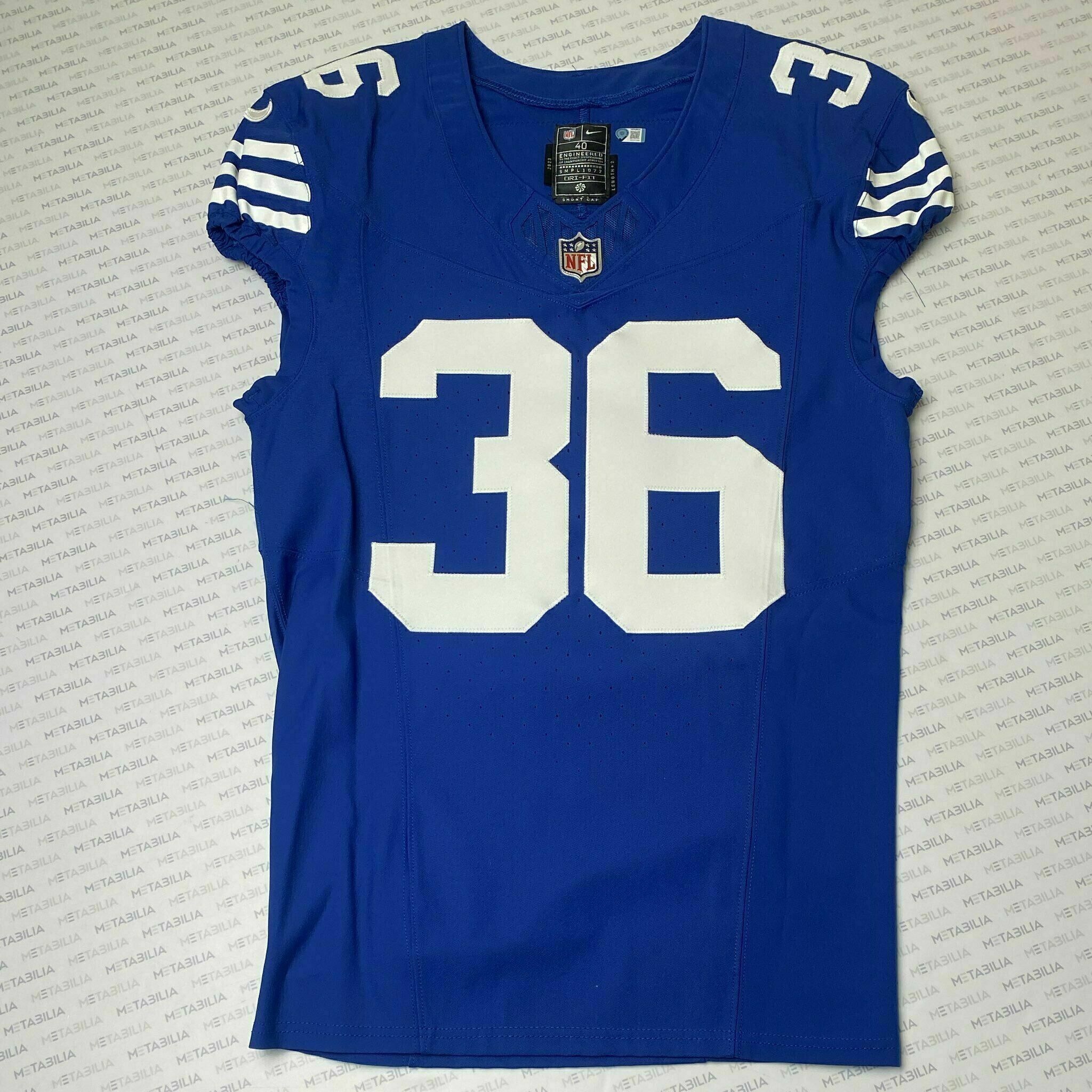#36 Jones Team-Issued Blue Jersey