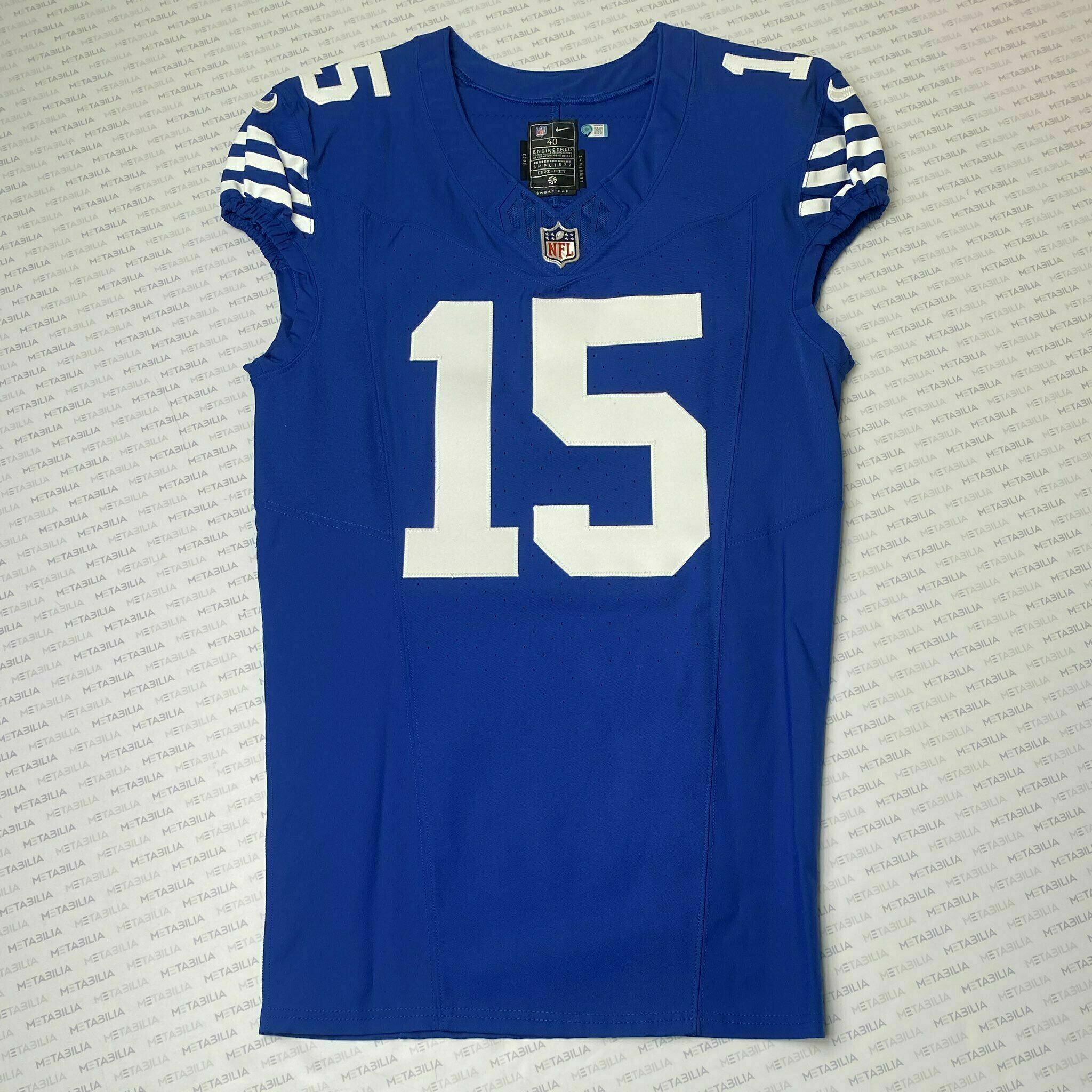 #15 Tyrie Cleveland Team-Issued Blue Jersey