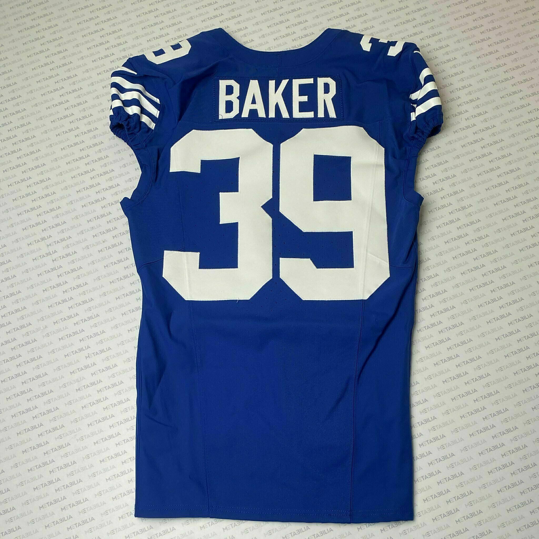 #39 Darrell Baker Team-Issued Blue Jersey