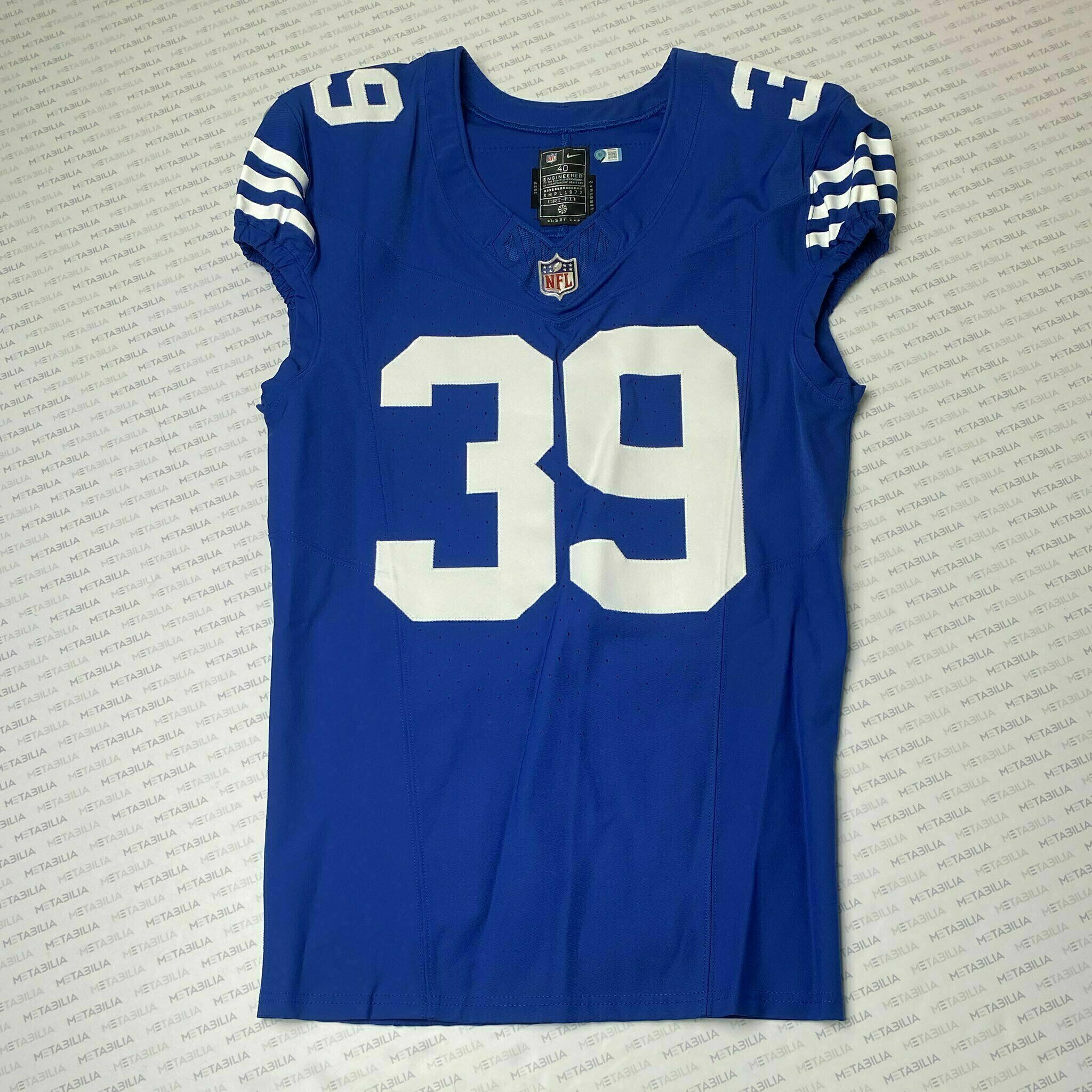 #39 Darrell Baker Team-Issued Blue Jersey