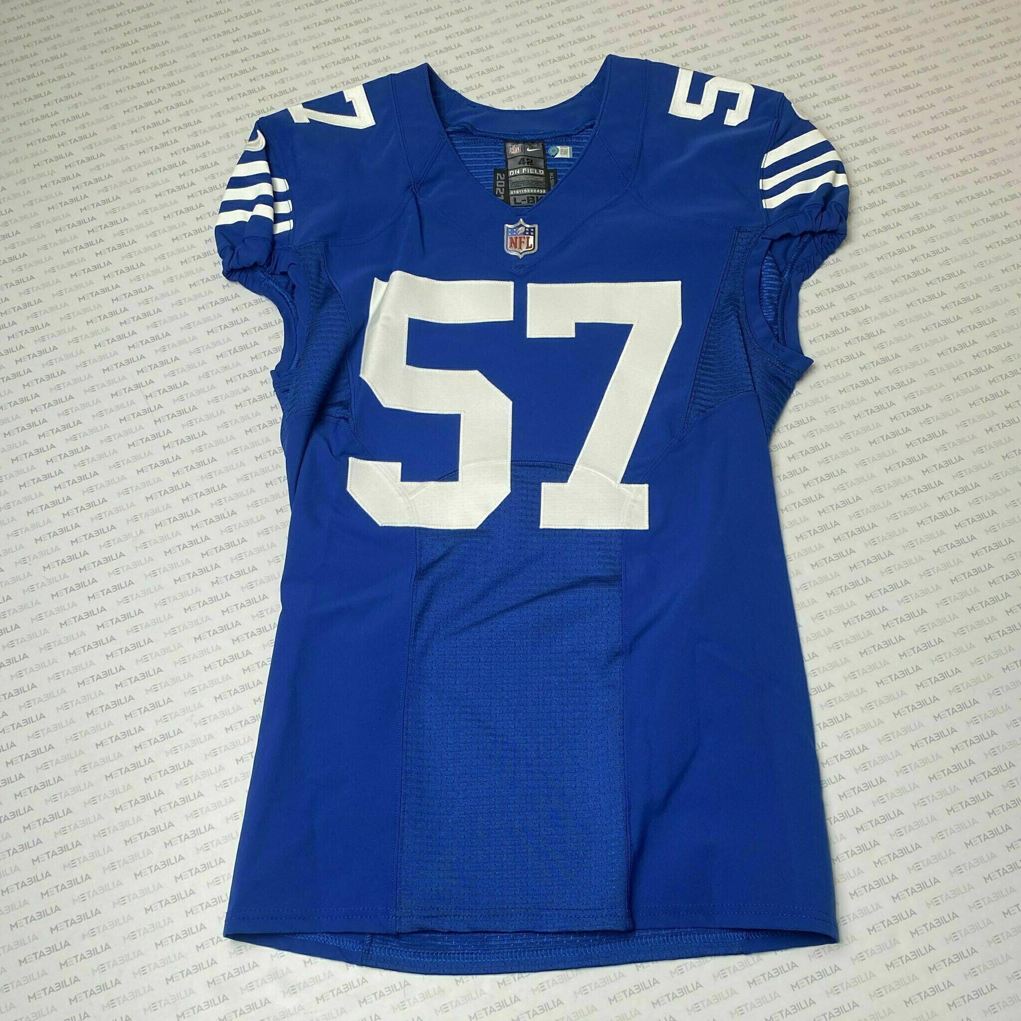 #57 JoJo Domann Team-Issued Blue Jersey