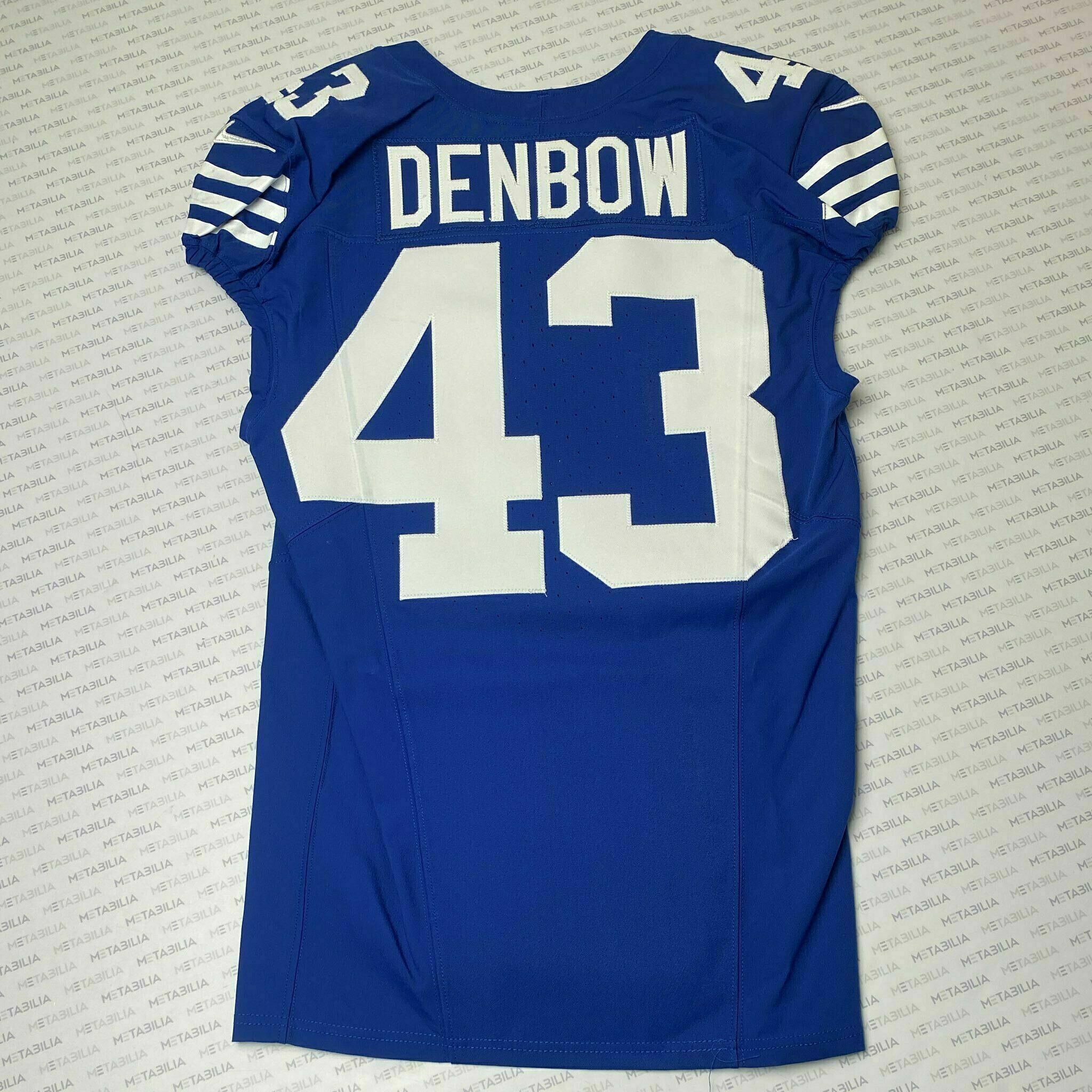 #43 Trevor Denbow Team-Issued Blue Jersey