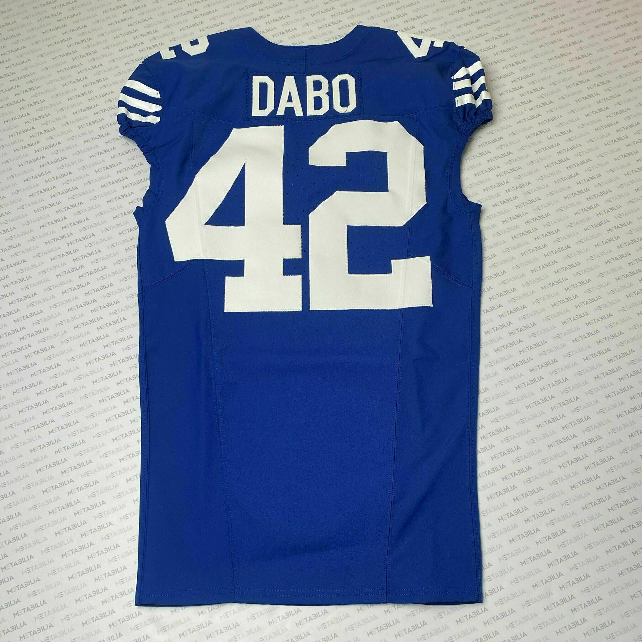 #42 Marcel Dabo Team-Issued Blue Jersey