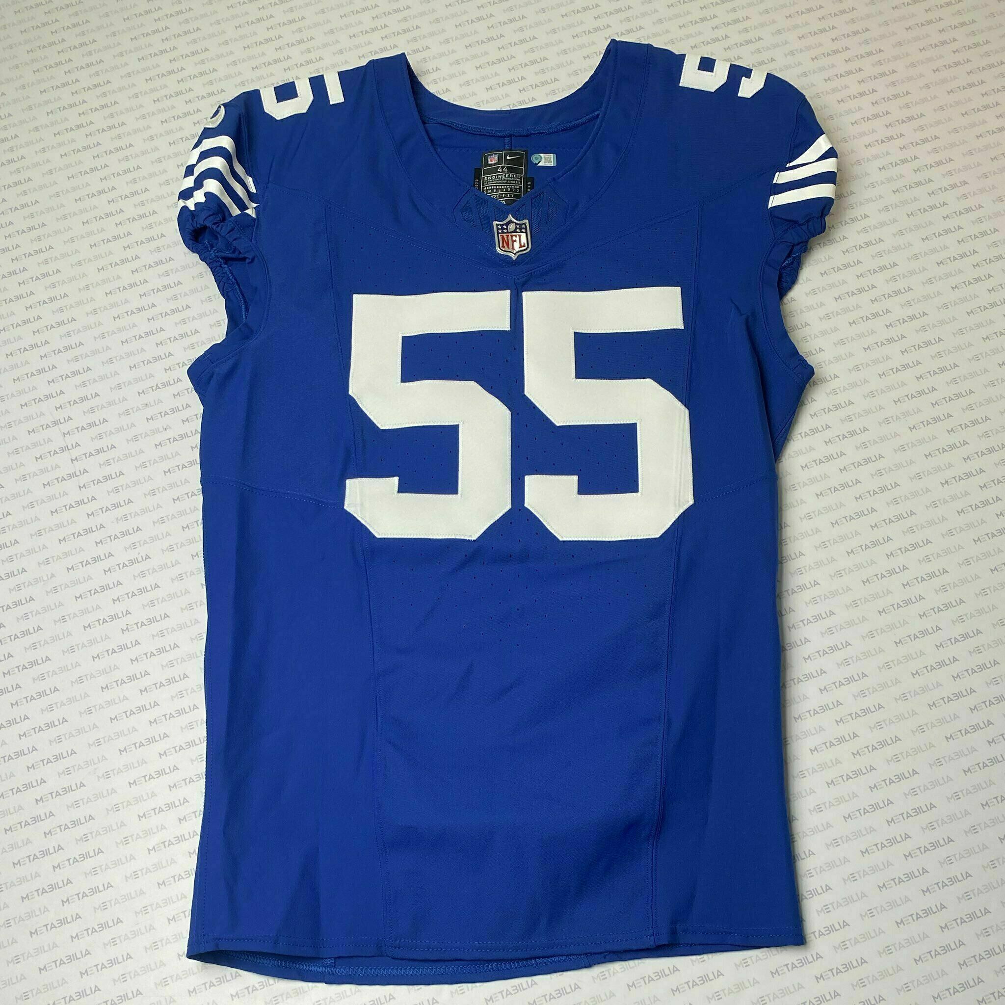 #55 Isaiah Land Team-Issued Blue Jersey