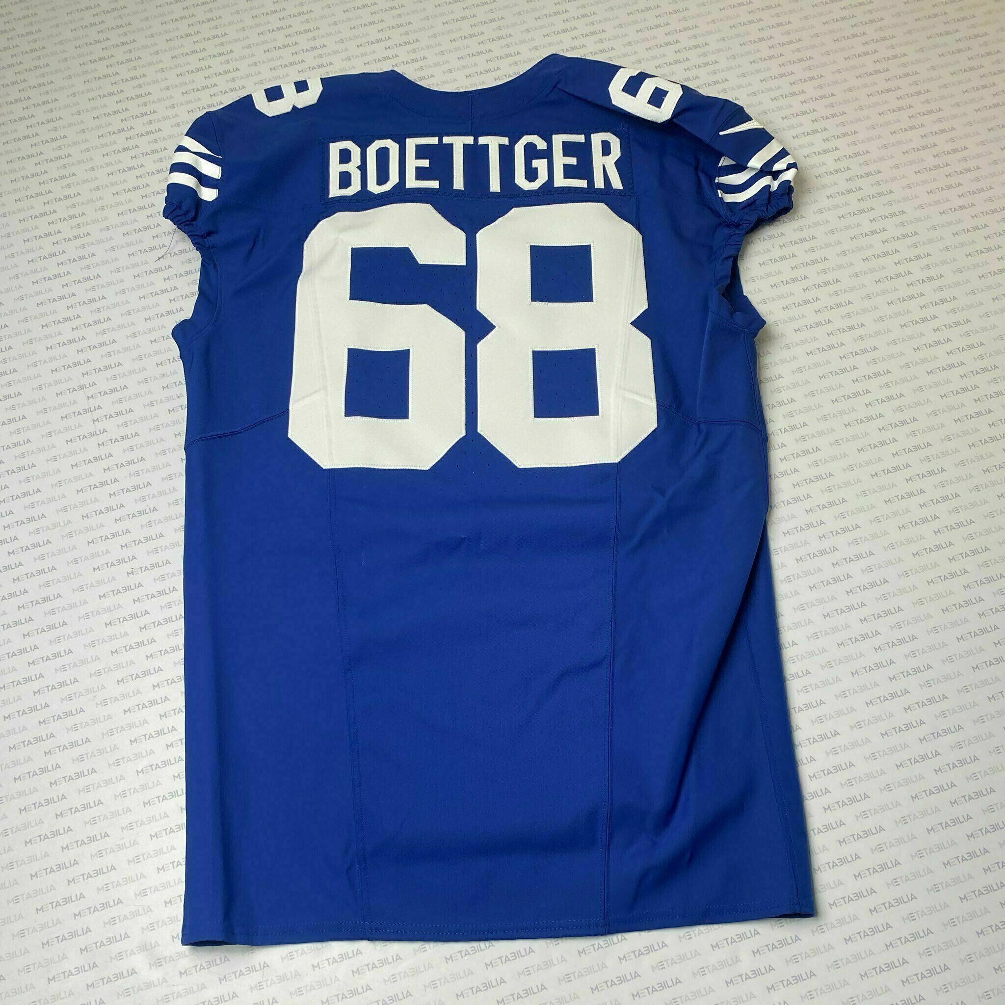 #68 Ike Boettger Team-Issued Blue Jersey
