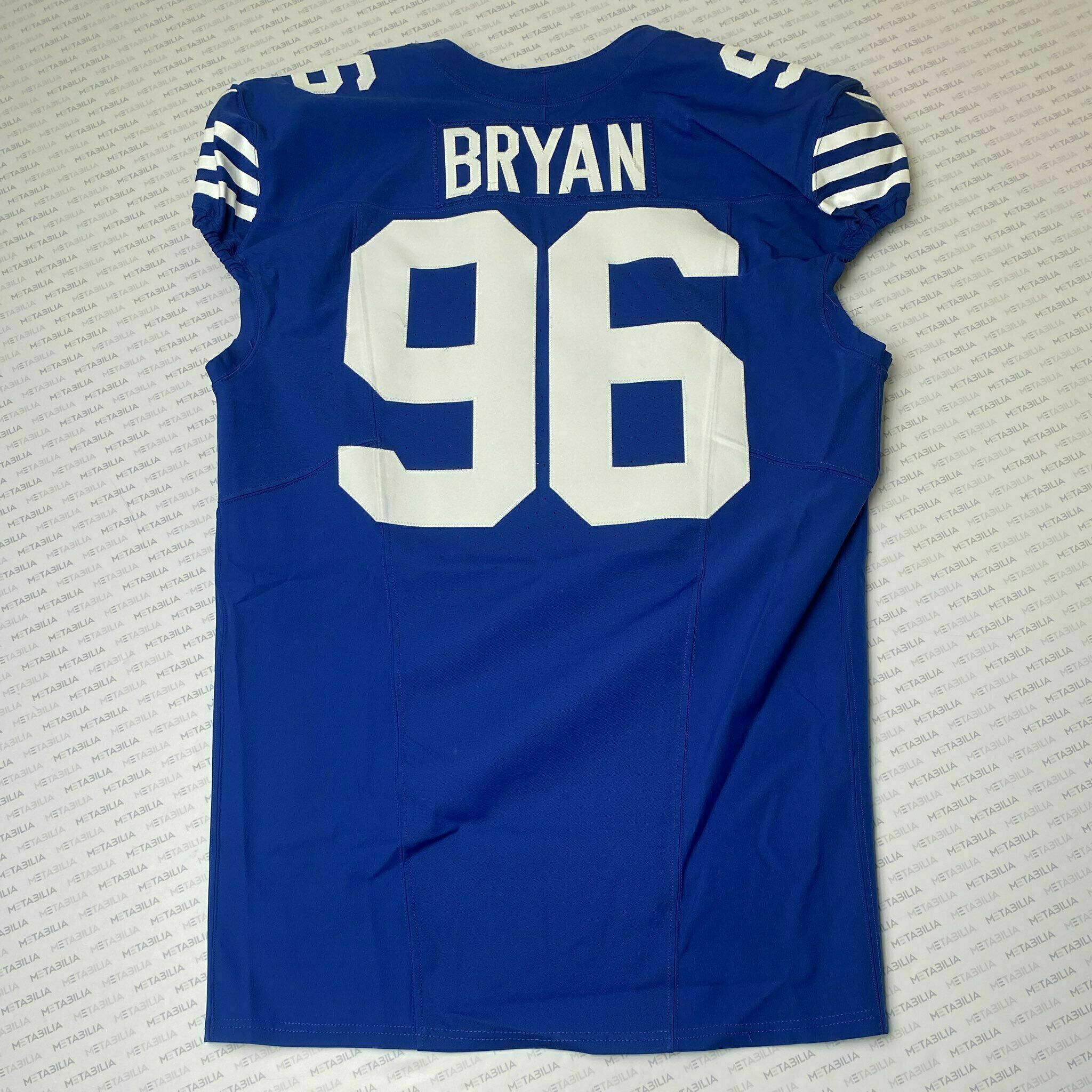 #96 Taven Bryan Team-Issued Blue Jersey