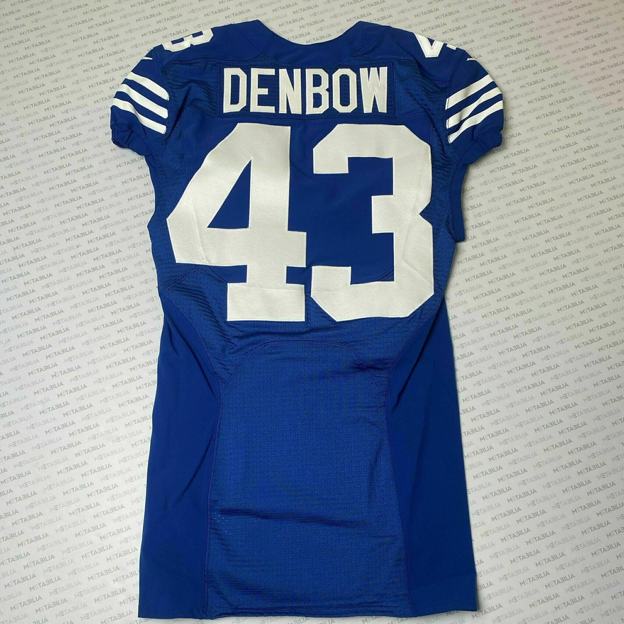 #43 Trevor Denbow Team-Issued Blue Jersey