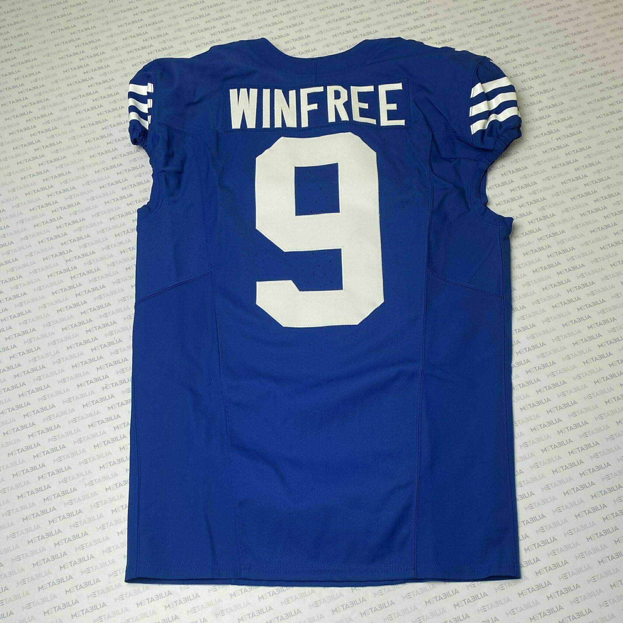 #9 Juwann Winfree Team-Issued Blue Jersey