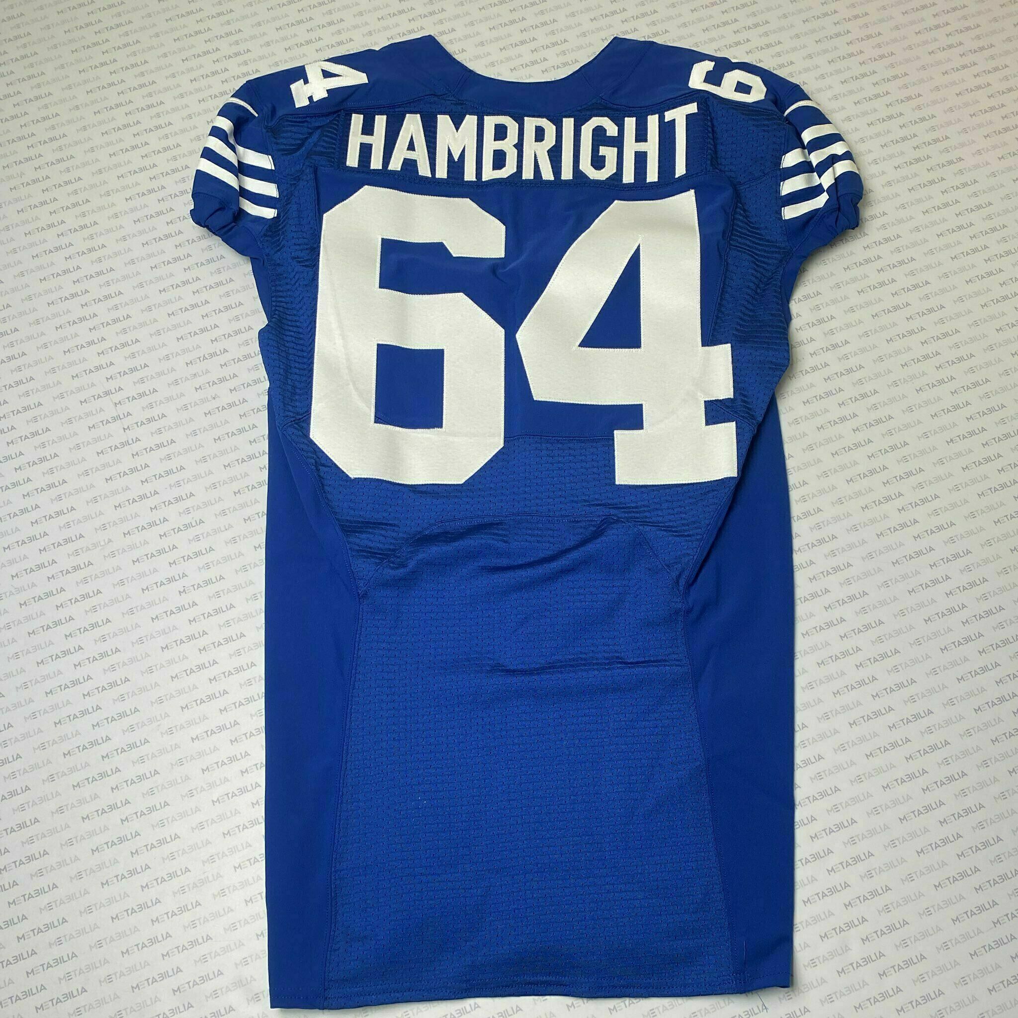 #64 Arlington Hambright Team-Issued Blue Jersey