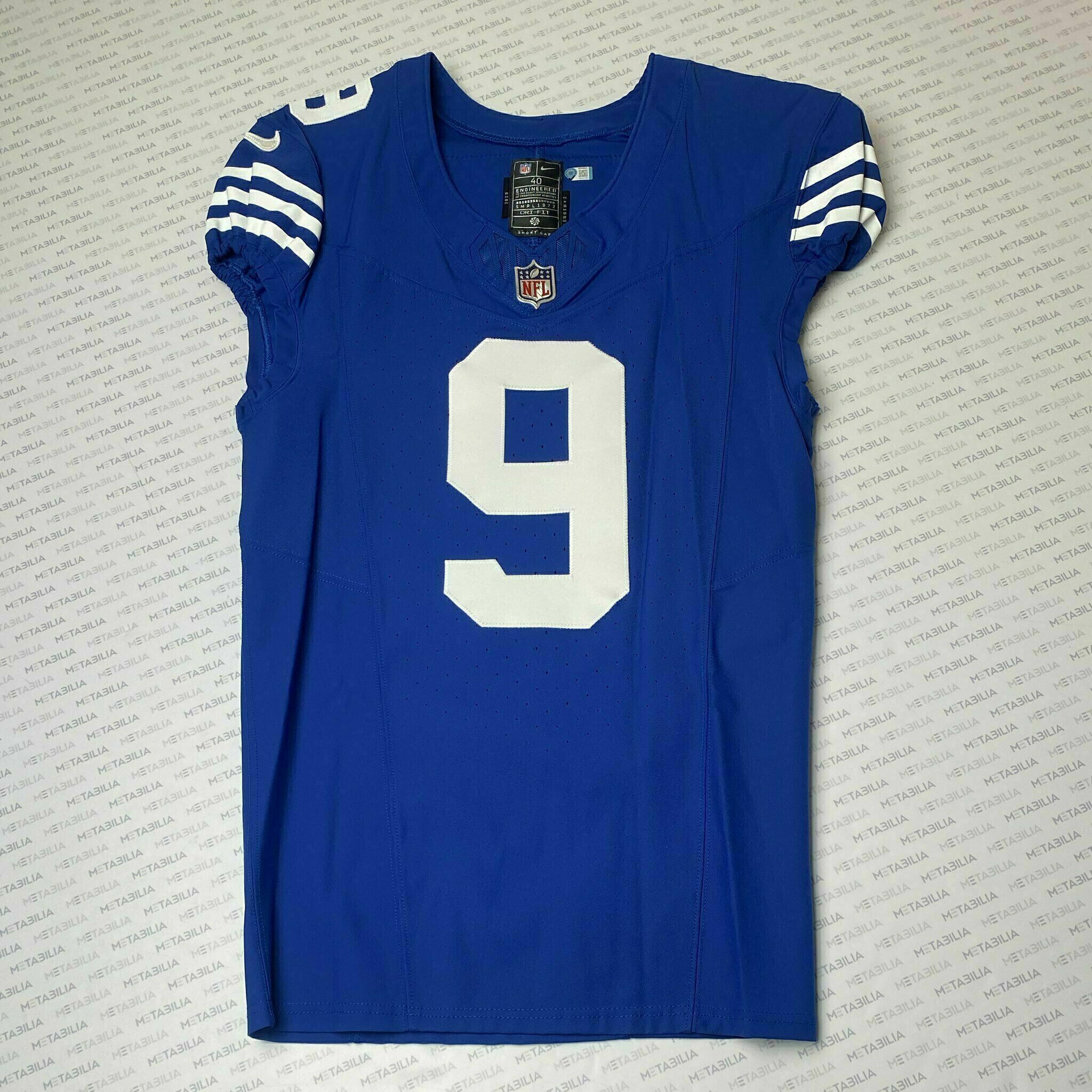 #9 Juwann Winfree Team-Issued Blue Jersey