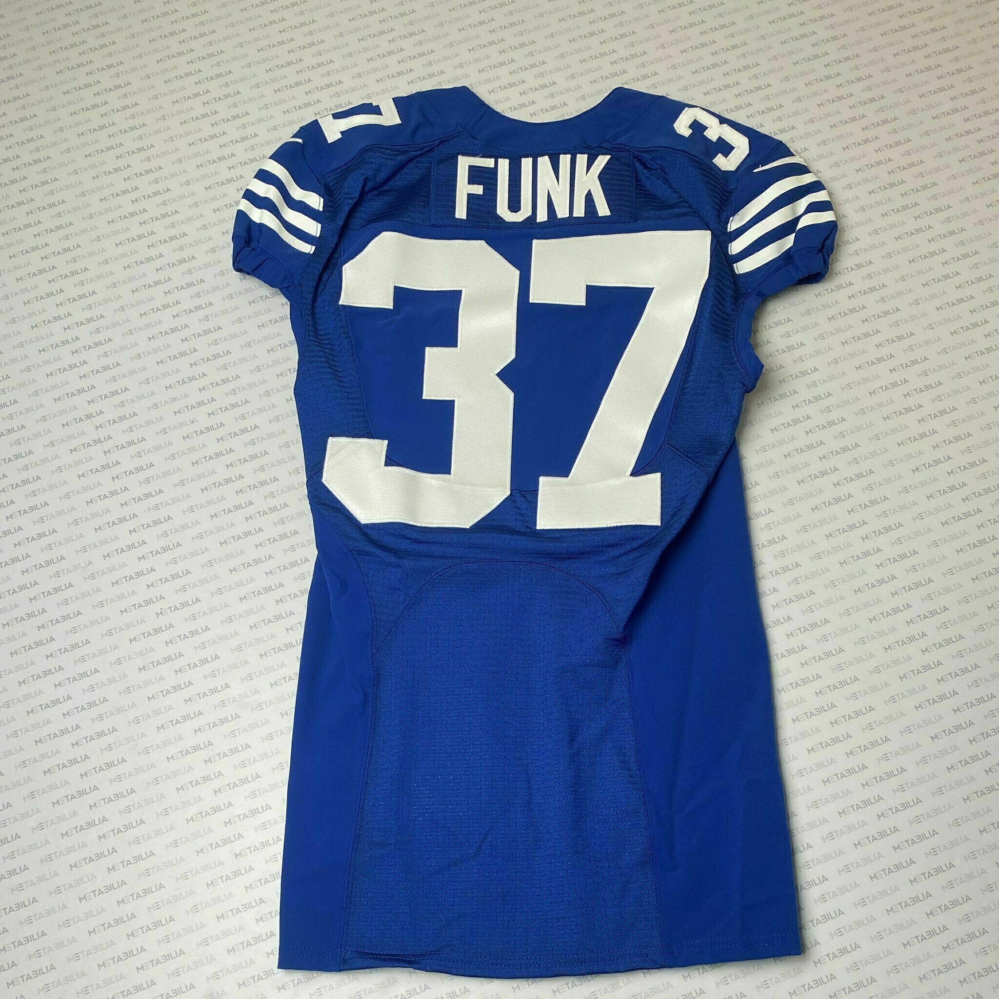 #37 Jake Funk Team-Issued Blue Jersey