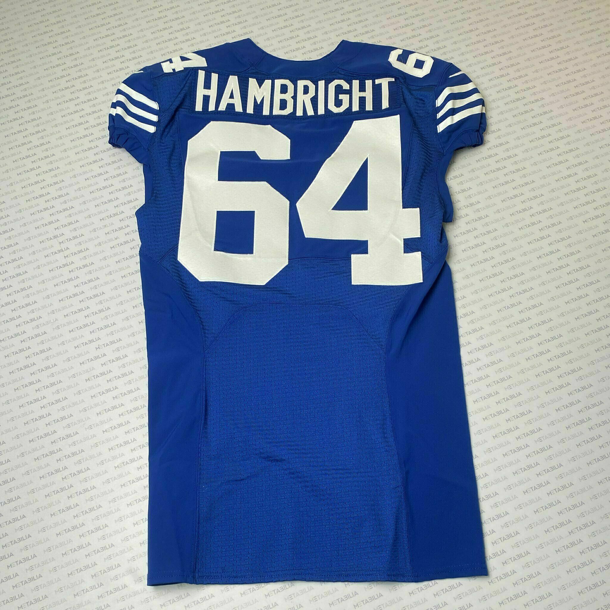 #64 Arlington Hambright Team-Issued Blue Jersey