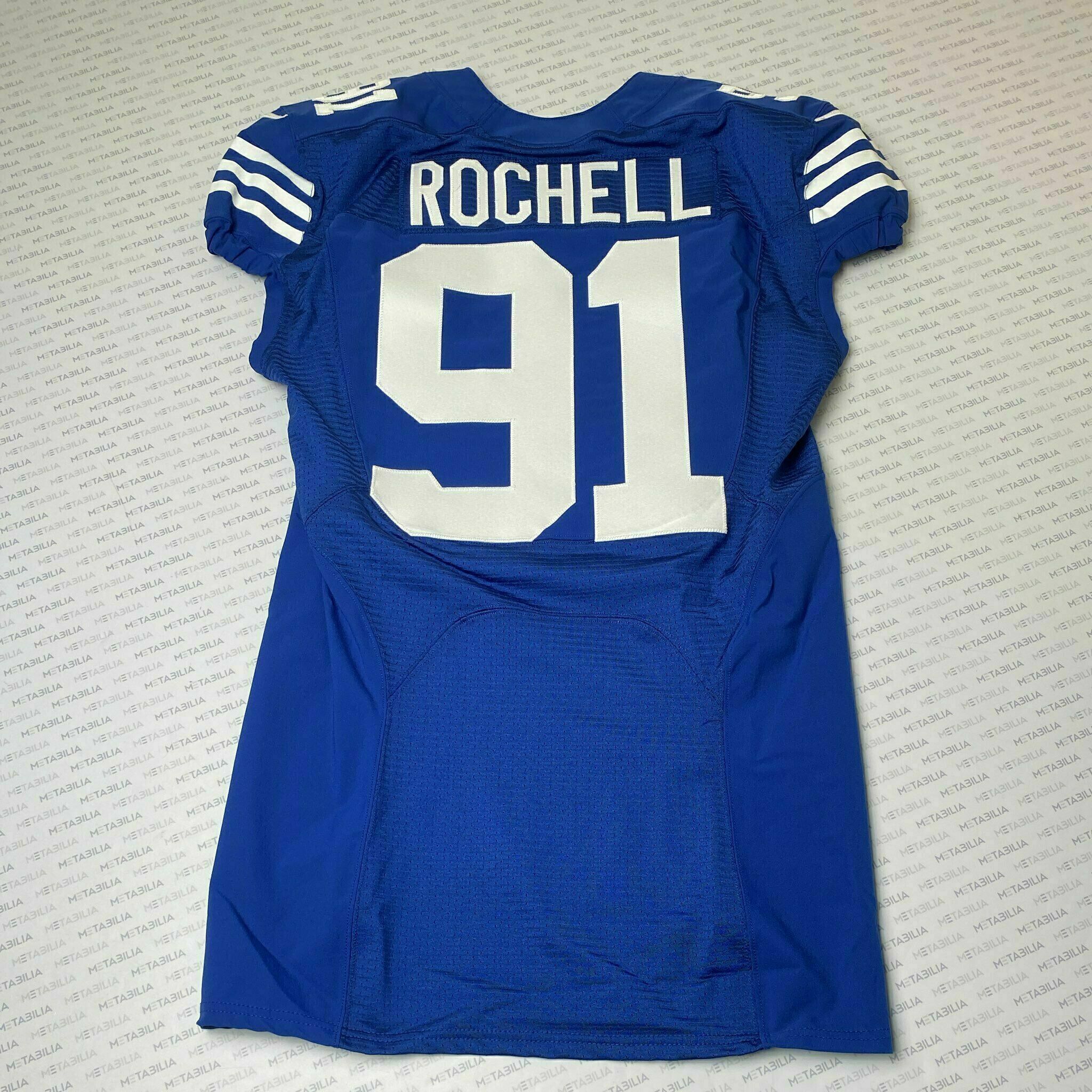 #91 Isaac Rochell Team-Issued Blue Jersey