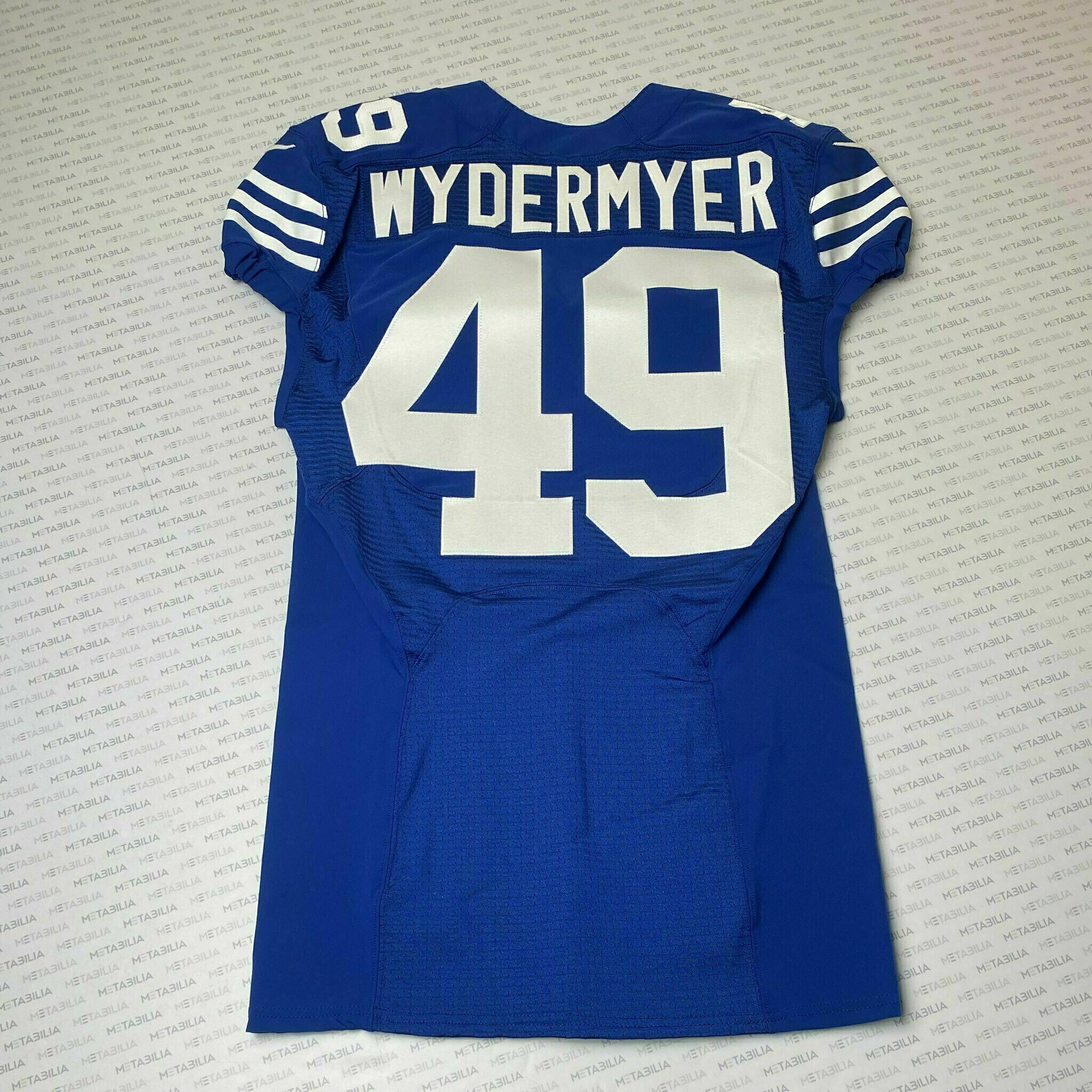#49 Jalen Wydermyer Team-Issued Blue Jersey