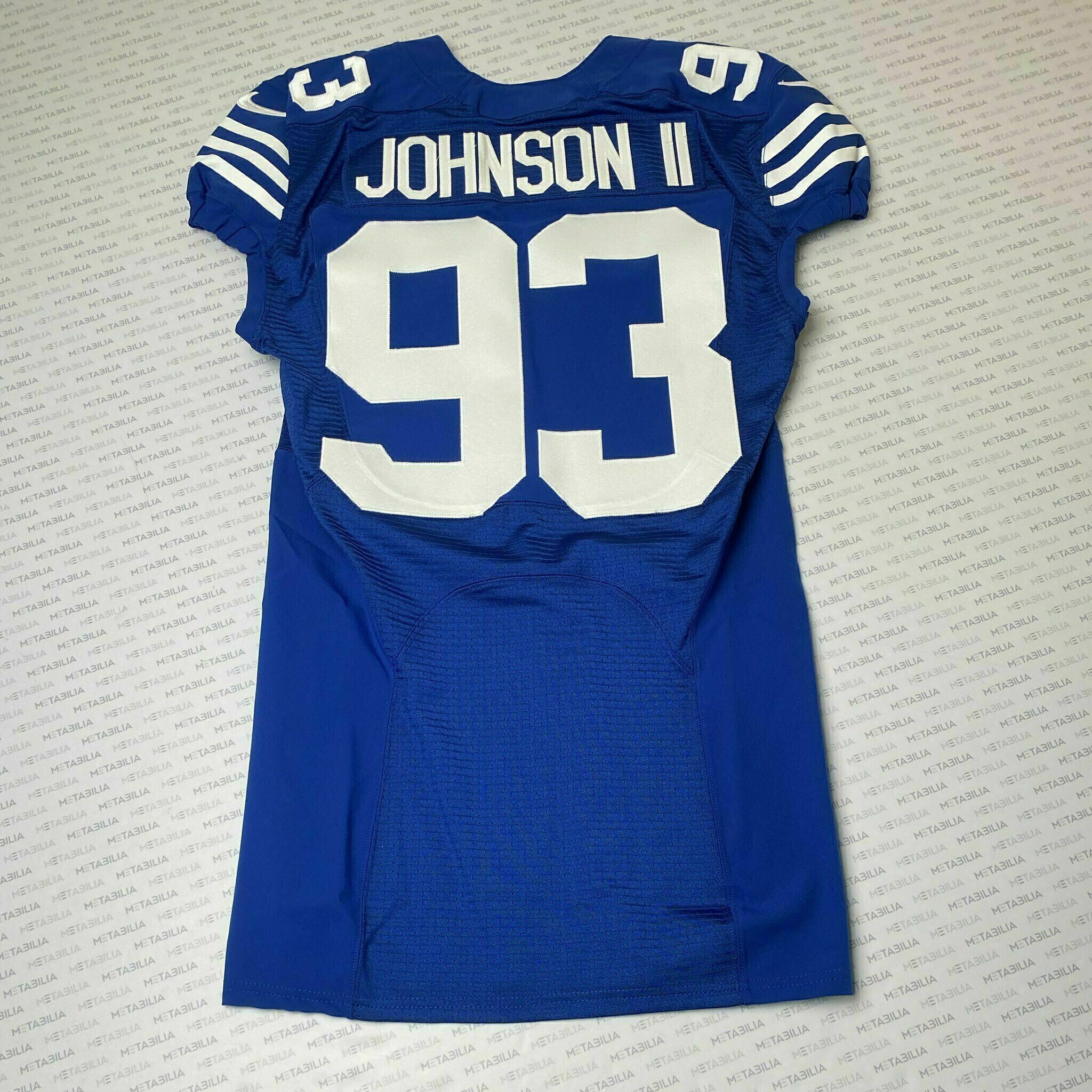 #93 Eric Johnson II Team-Issued Blue Jersey