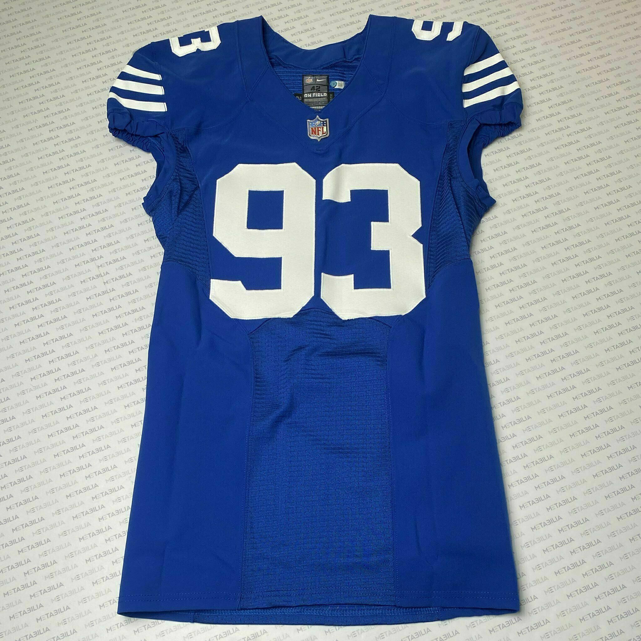 #93 Eric Johnson II Team-Issued Blue Jersey