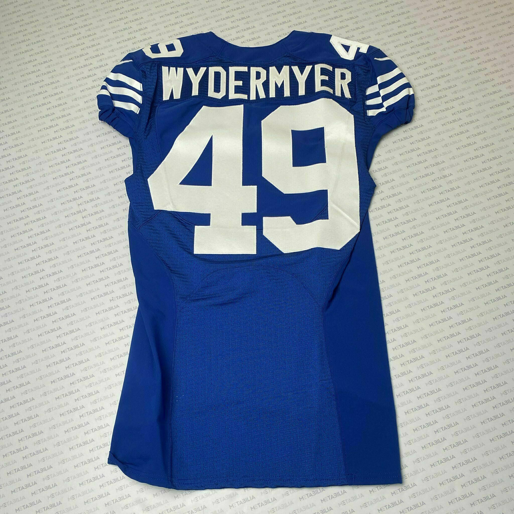 #49 Jalen Wydermyer Team-Issued Blue Jersey