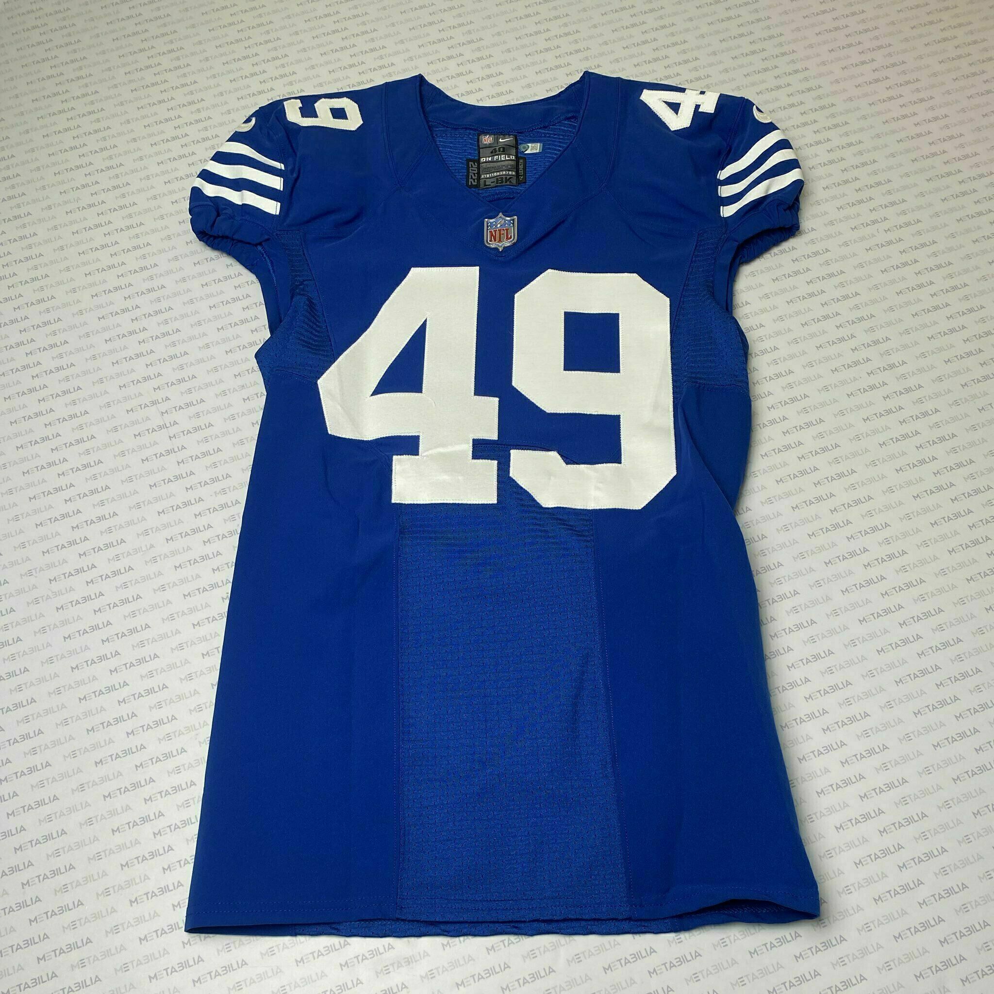 #49 Jalen Wydermyer Team-Issued Blue Jersey