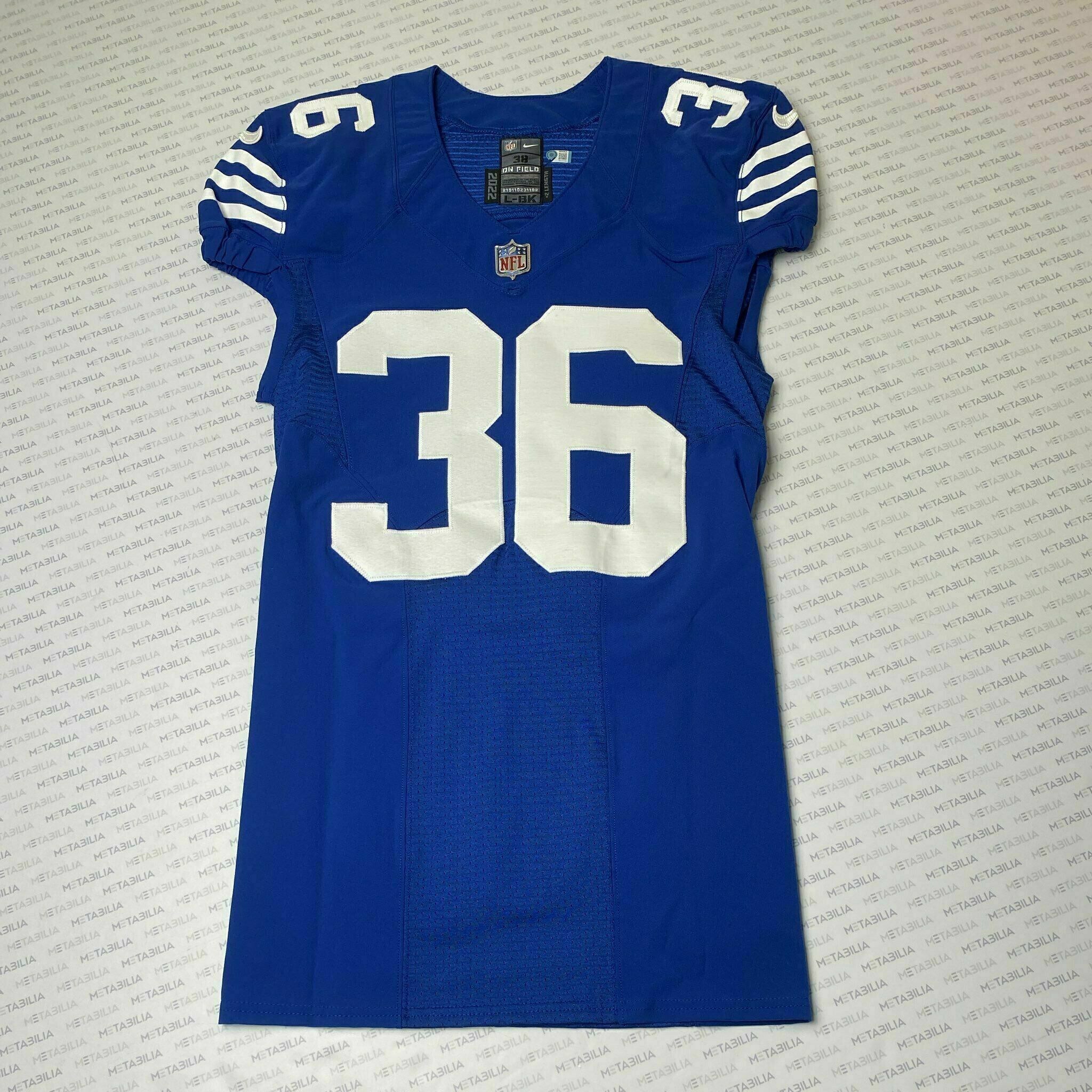#36 Black Team-Issued Blue Jersey