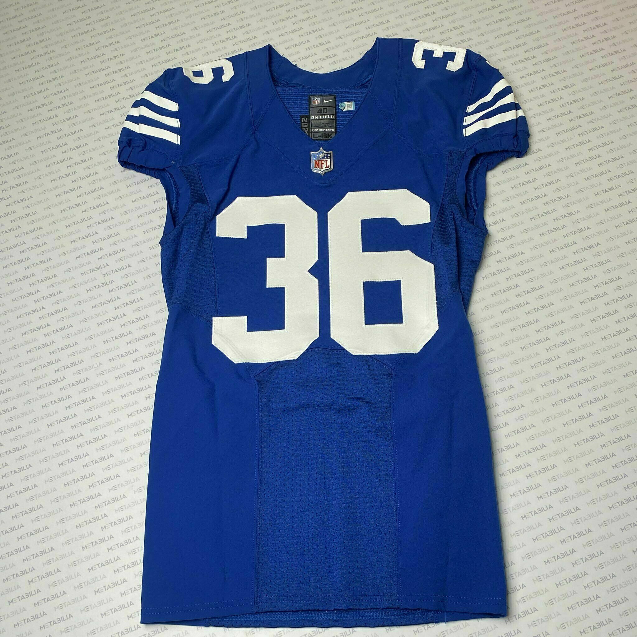 #36 Black Team-Issued Blue Jersey