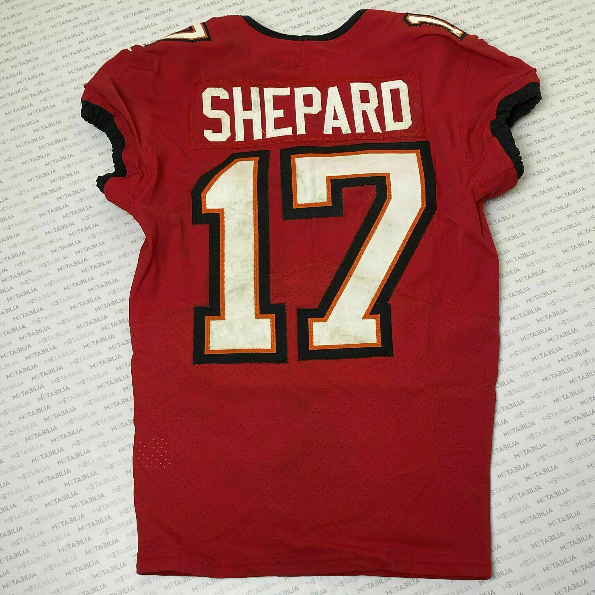 #17 Sterling Shepard Season-Worn Red Jersey