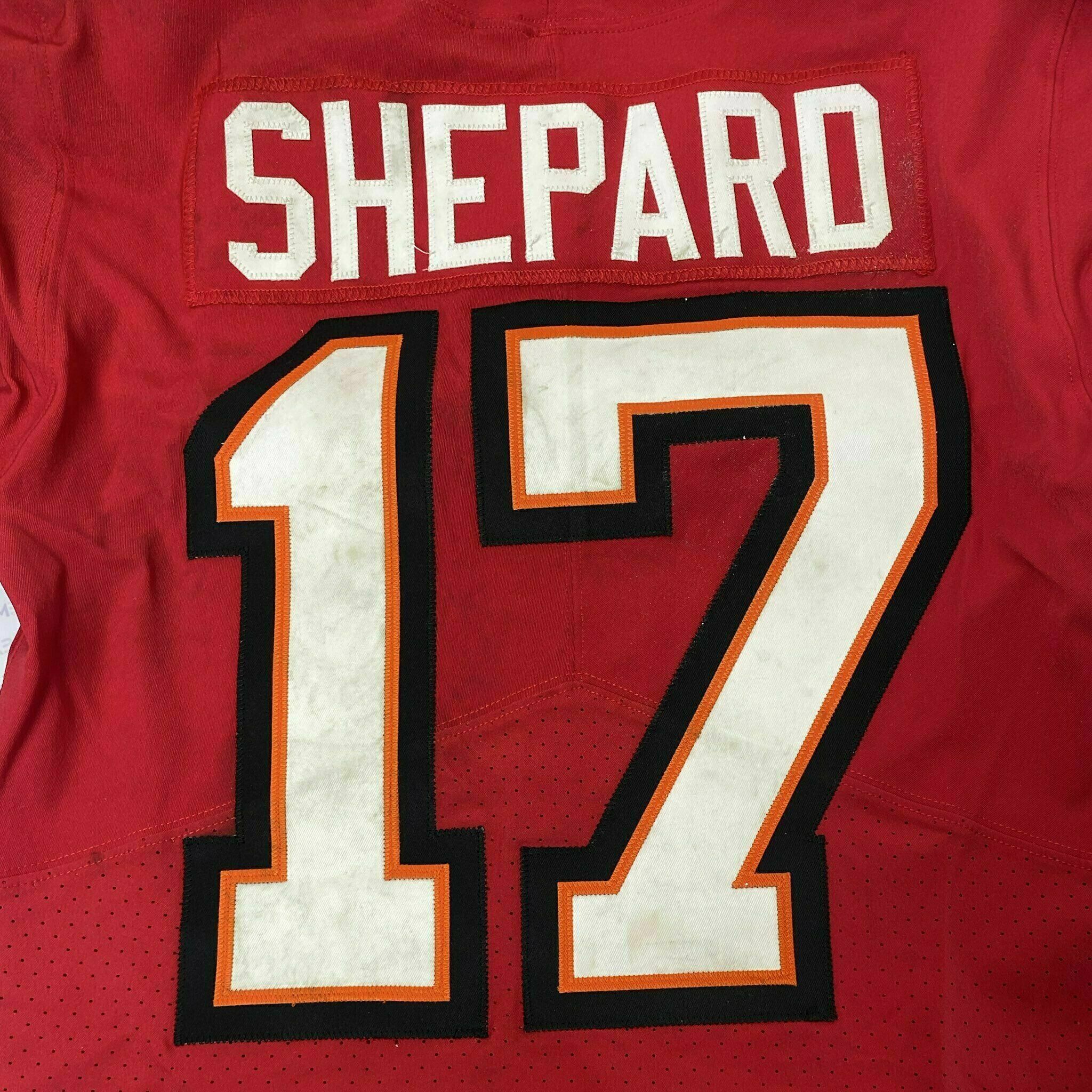#17 Sterling Shepard Season-Worn Red Jersey