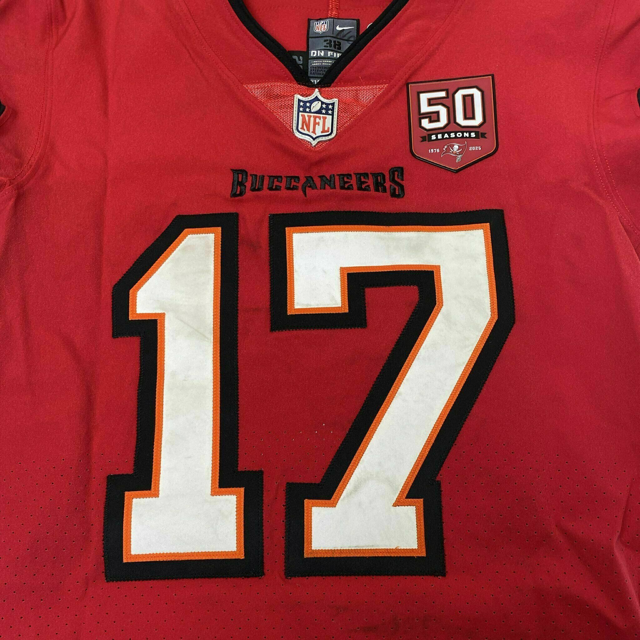 #17 Sterling Shepard Season-Worn Red Jersey