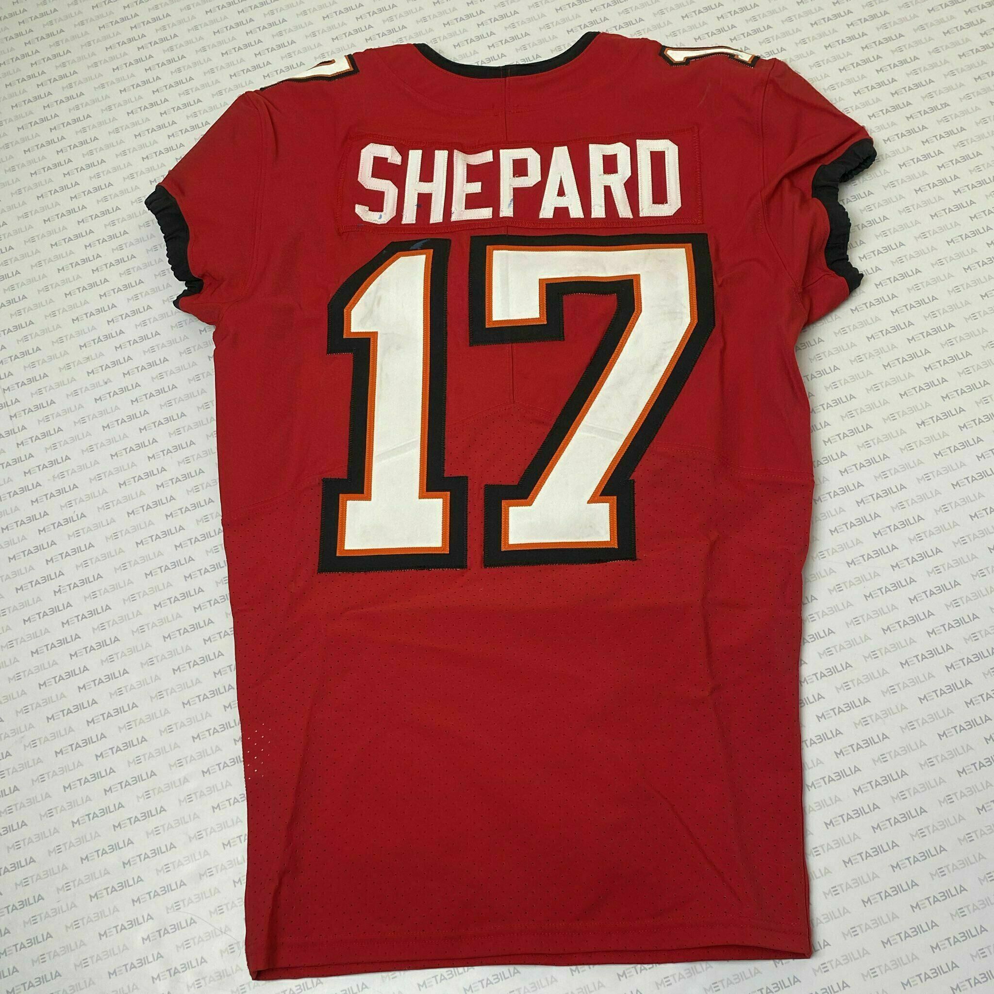 #17 Sterling Shepard Season-Worn Red Jersey