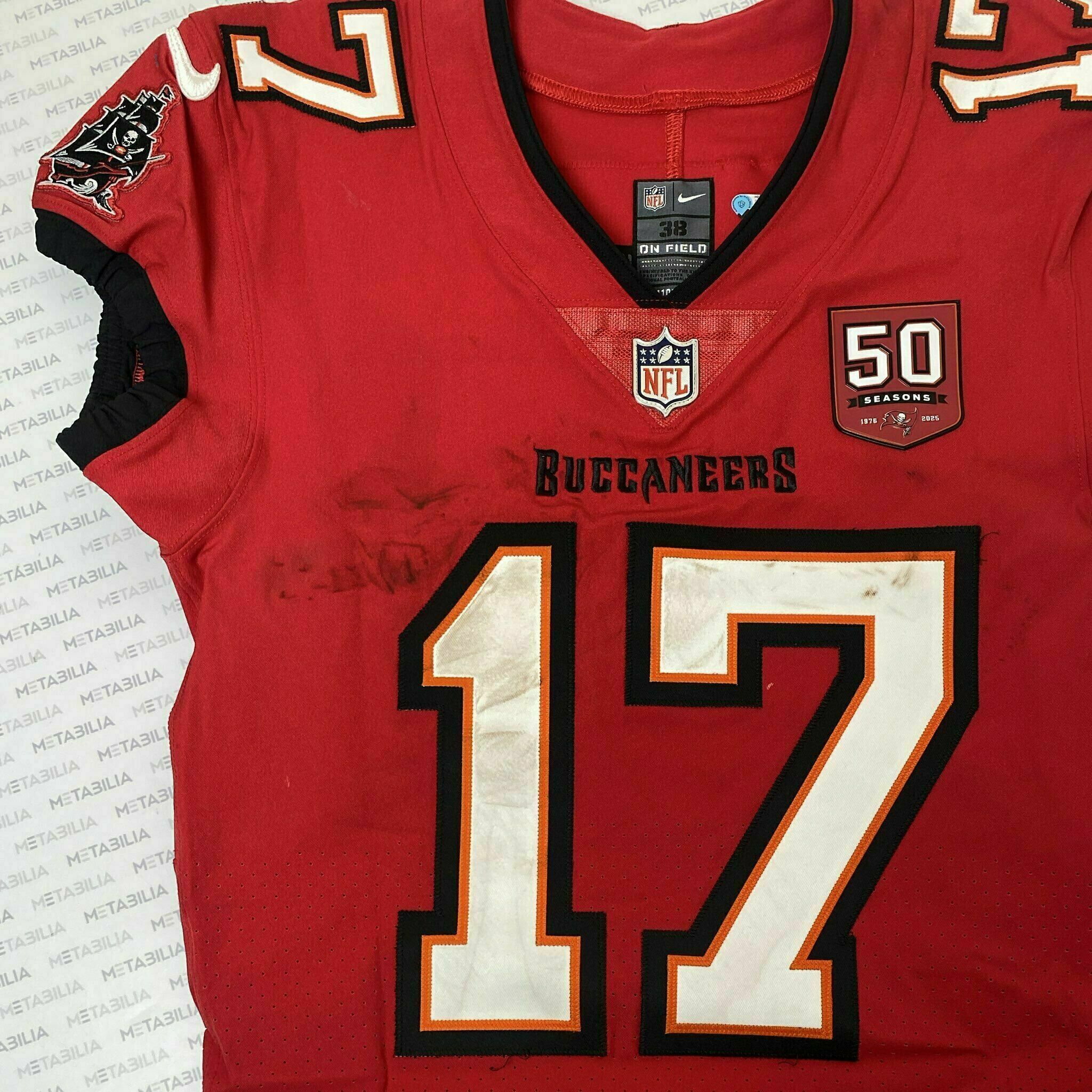 #17 Sterling Shepard Season-Worn Red Jersey
