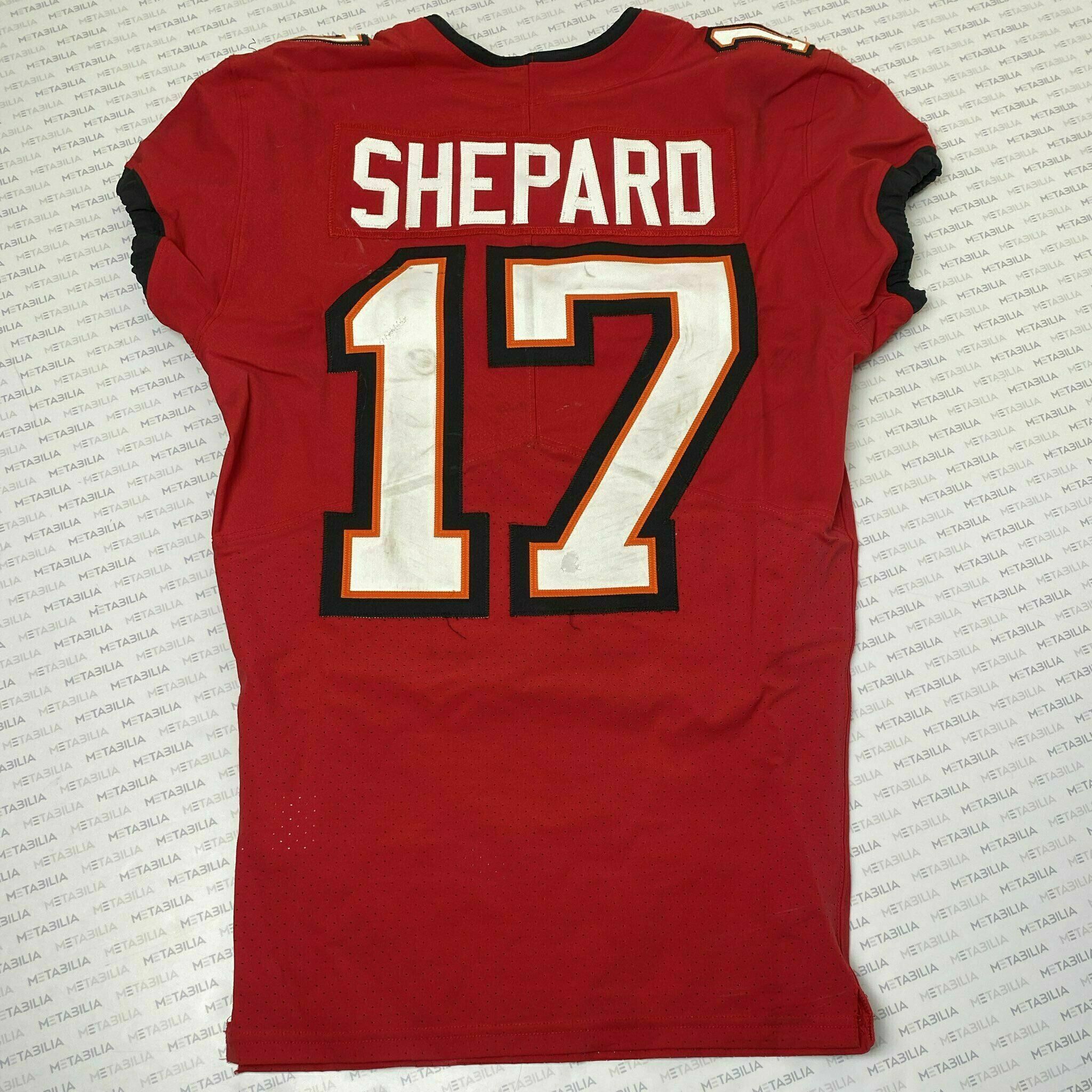 #17 Sterling Shepard Season-Worn Red Jersey