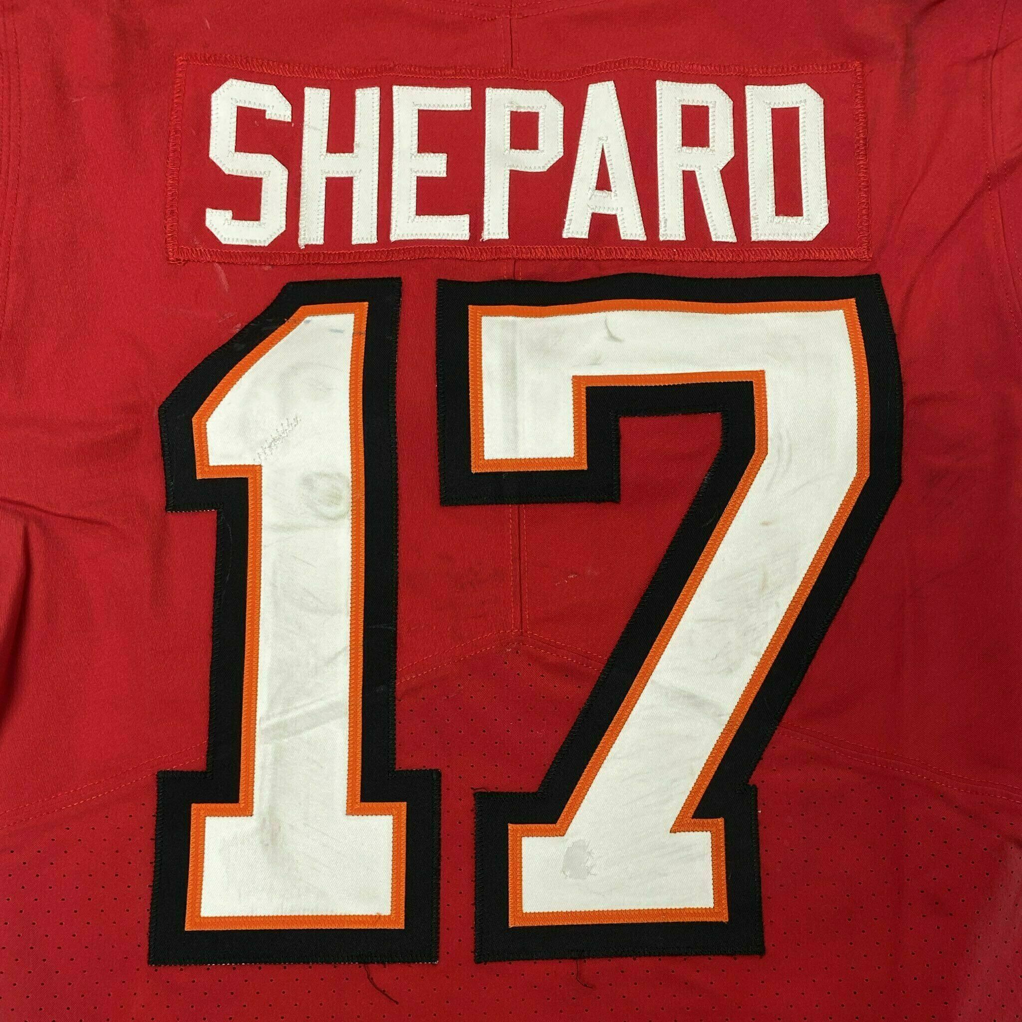 #17 Sterling Shepard Season-Worn Red Jersey