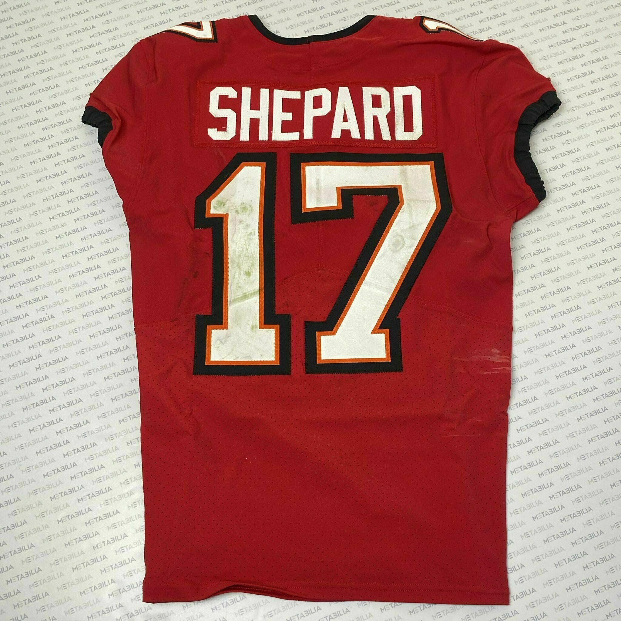 #17 Sterling Shepard Season-Worn Red Jersey