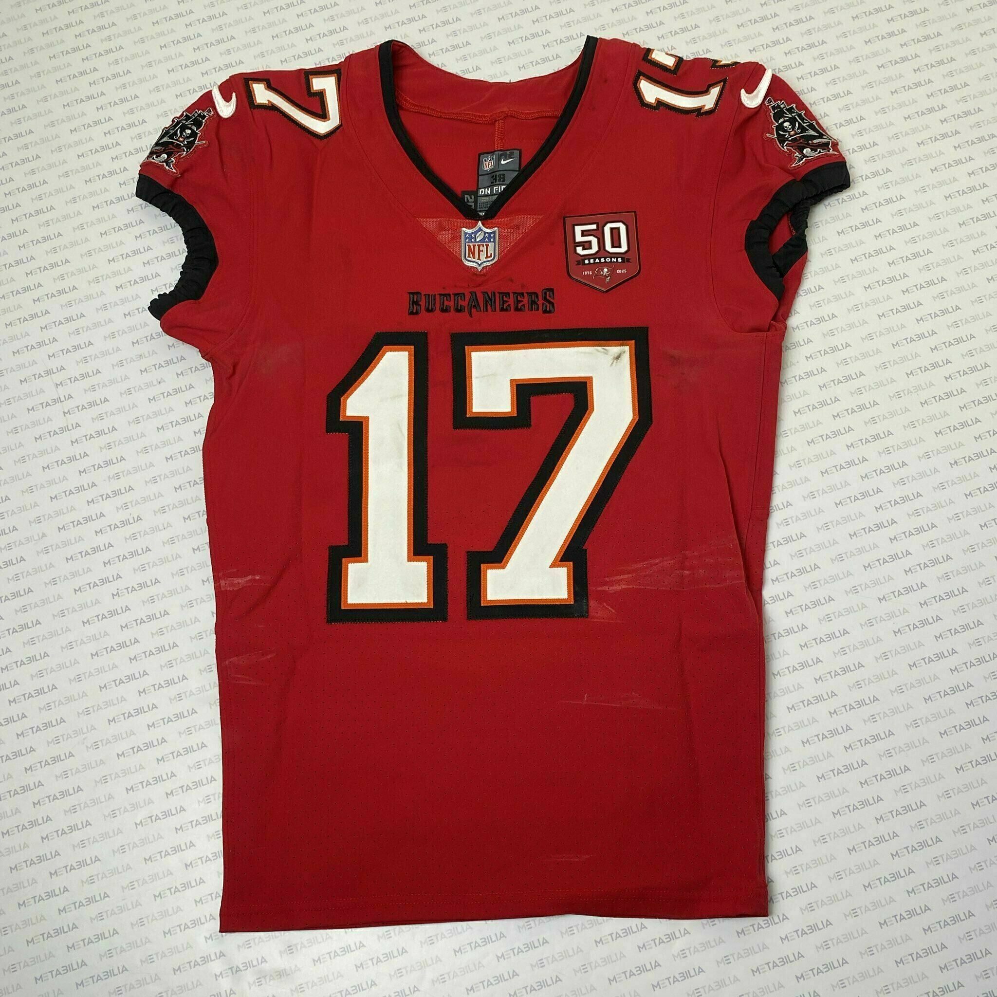 #17 Sterling Shepard Season-Worn Red Jersey