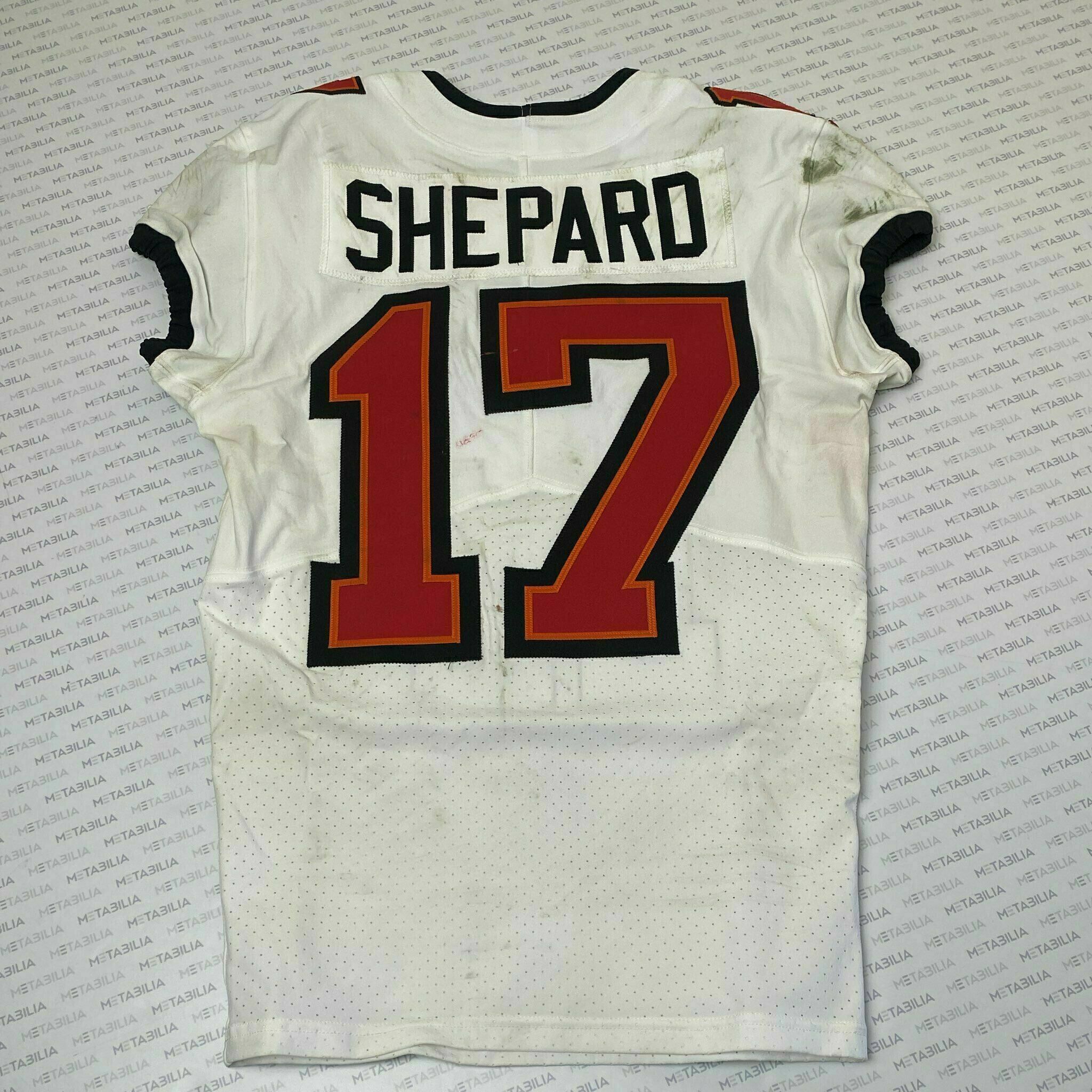 #17 Sterling Shepard Season-Worn White Jersey