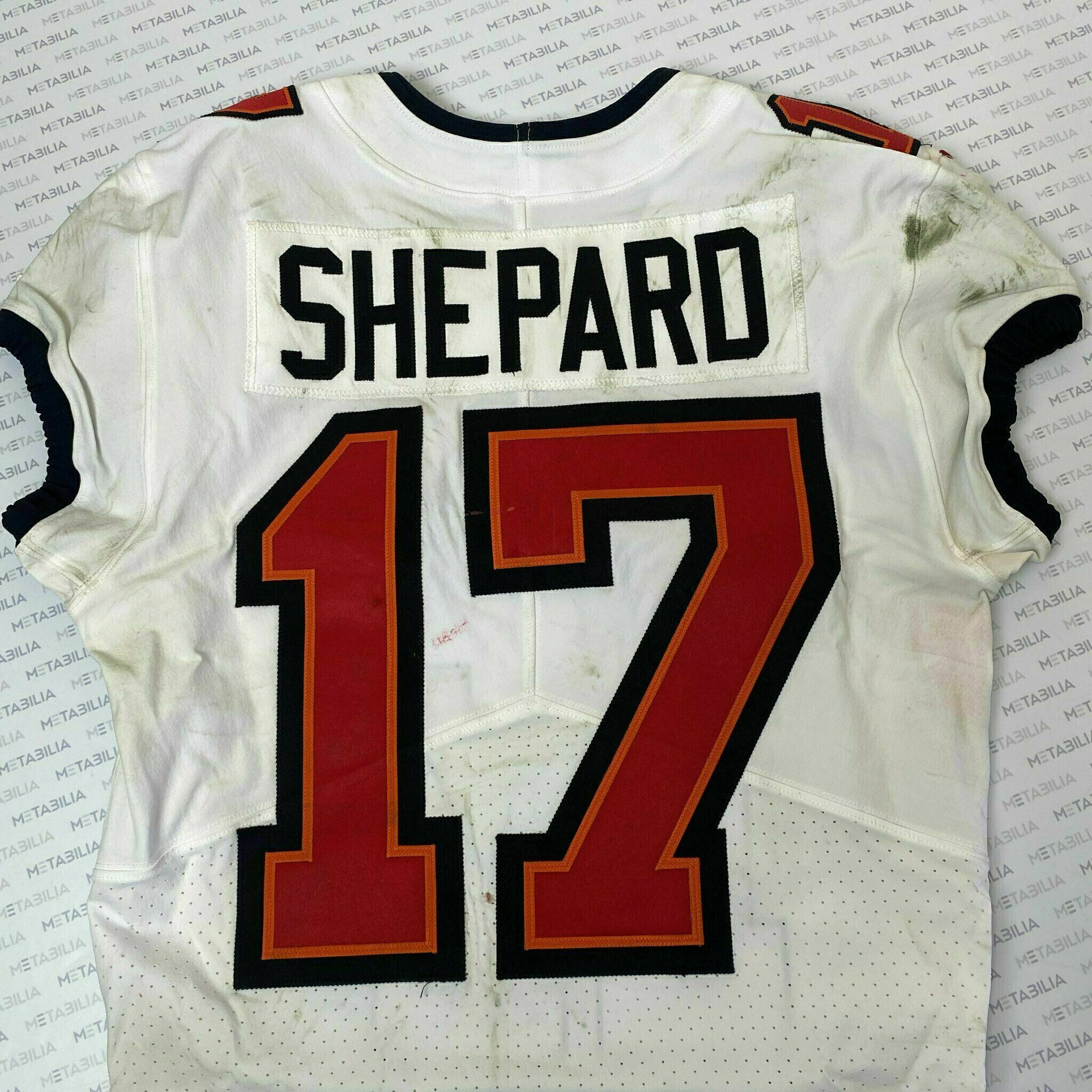 #17 Sterling Shepard Season-Worn White Jersey