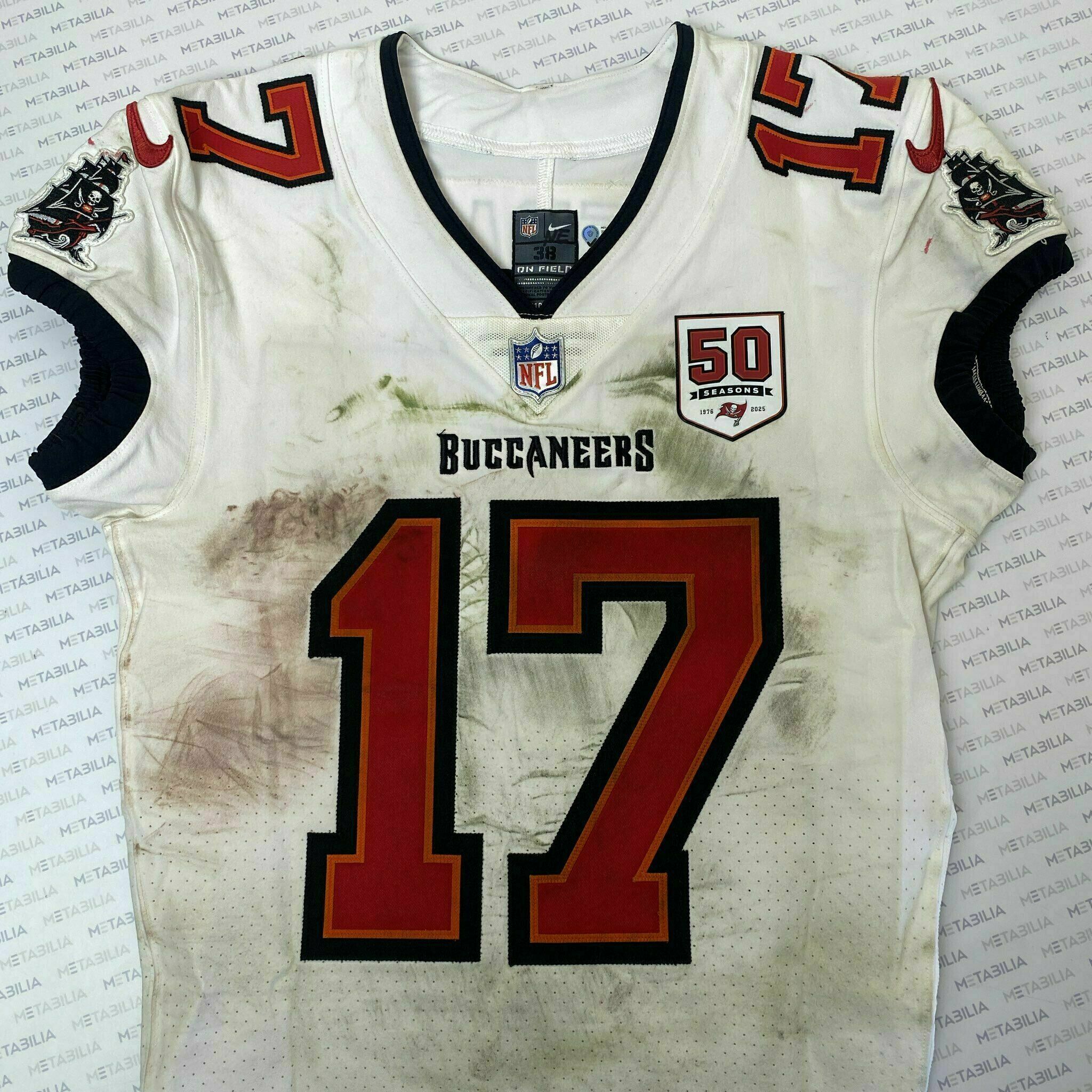 #17 Sterling Shepard Season-Worn White Jersey