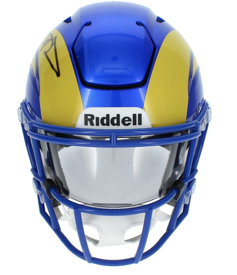 Aaron Donald Autographed Rams Mid-Size Speedflex MIDI Helmet Beckett