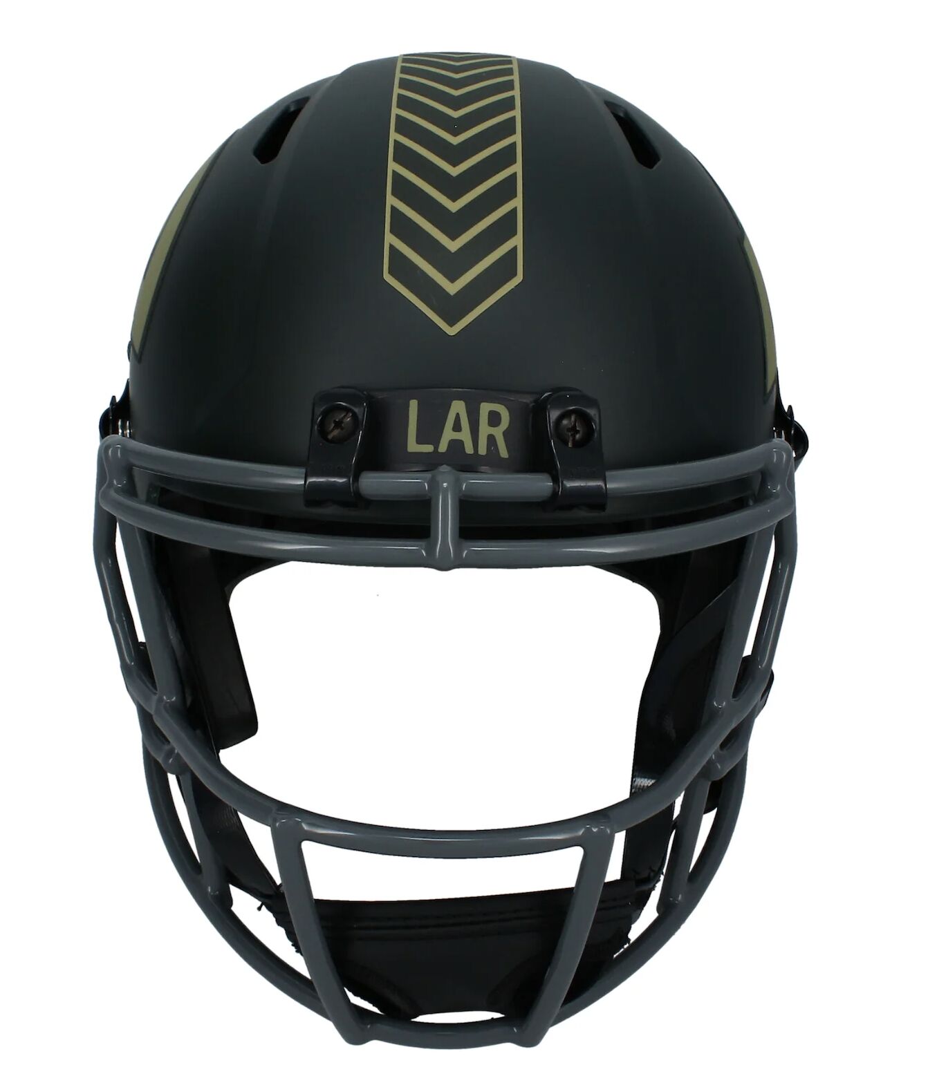 Davante Adams Autographed Rams 2025 Salute to Service Full Size Helmet Beckett